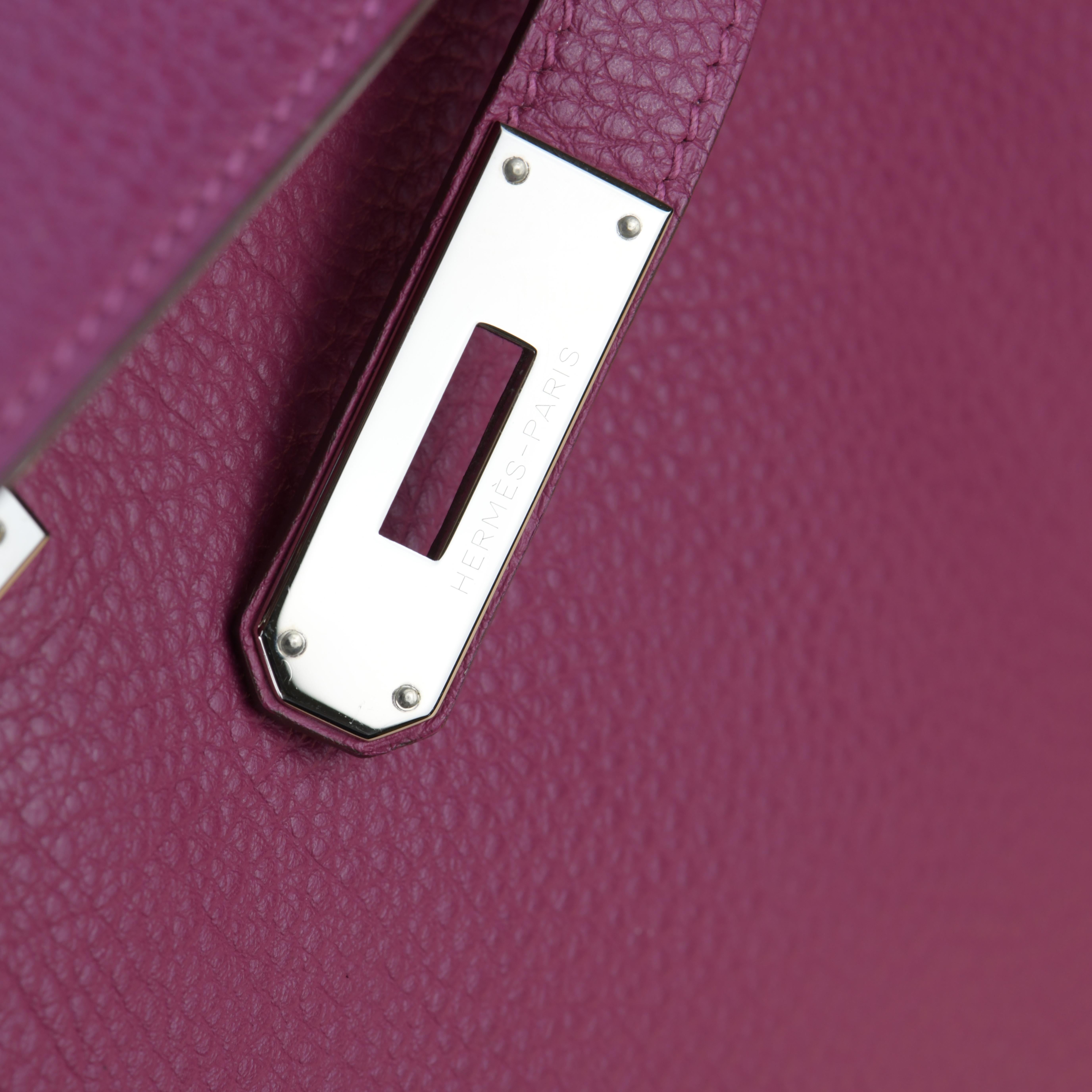 Hermès Kelly 32 Tosca Togo Leather with Palladium Hardware 5