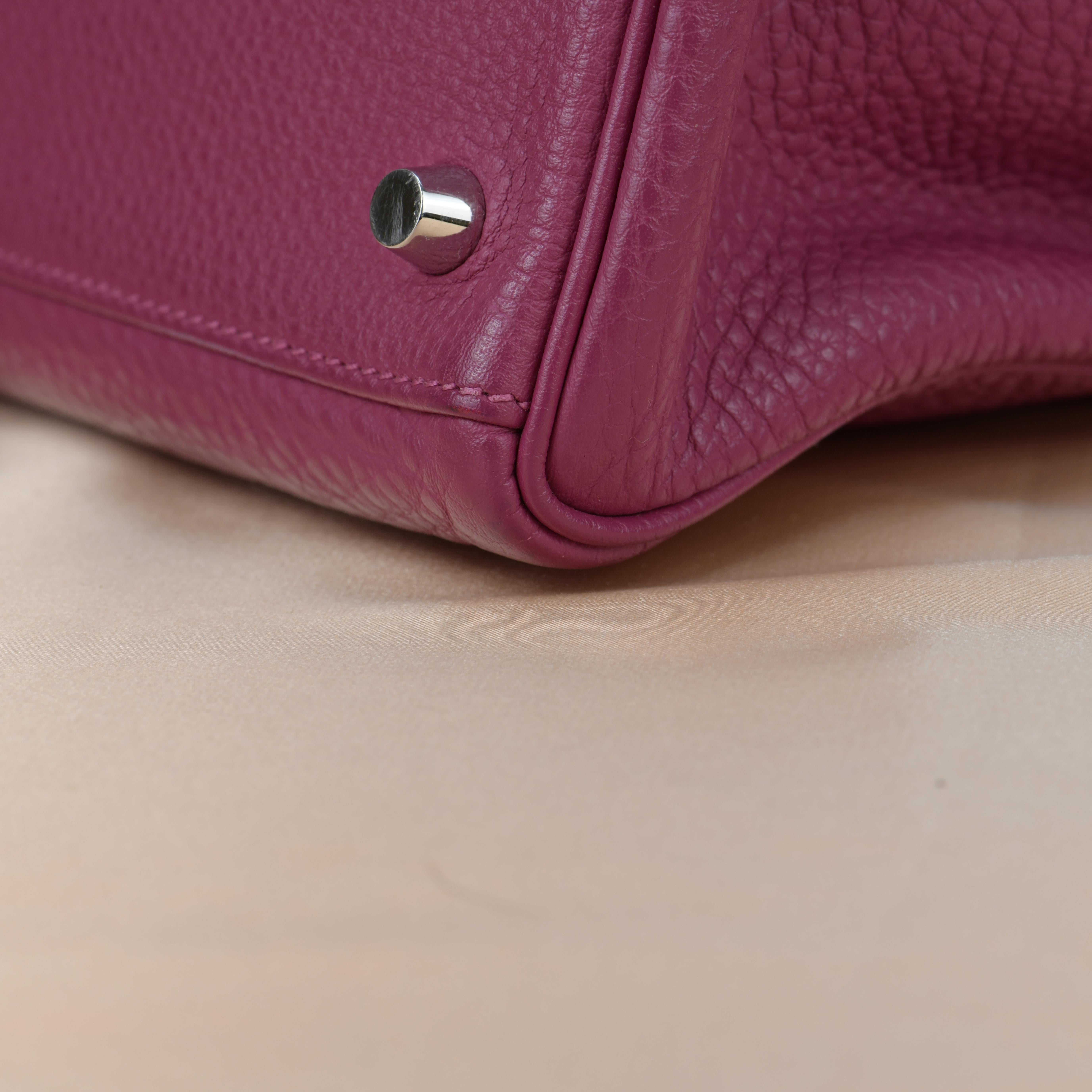 Hermès Kelly 32 Tosca Togo Leather with Palladium Hardware 3