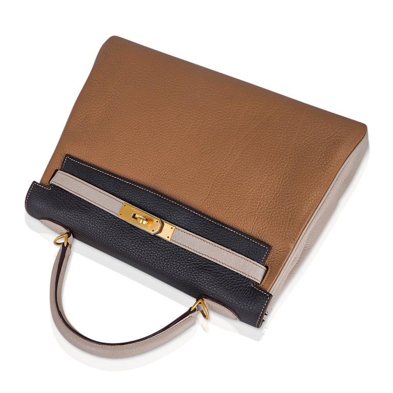 Hermès Vintage Epsom Kelly Retourne 32 - Brown Handle Bags, Handbags -  HER423328