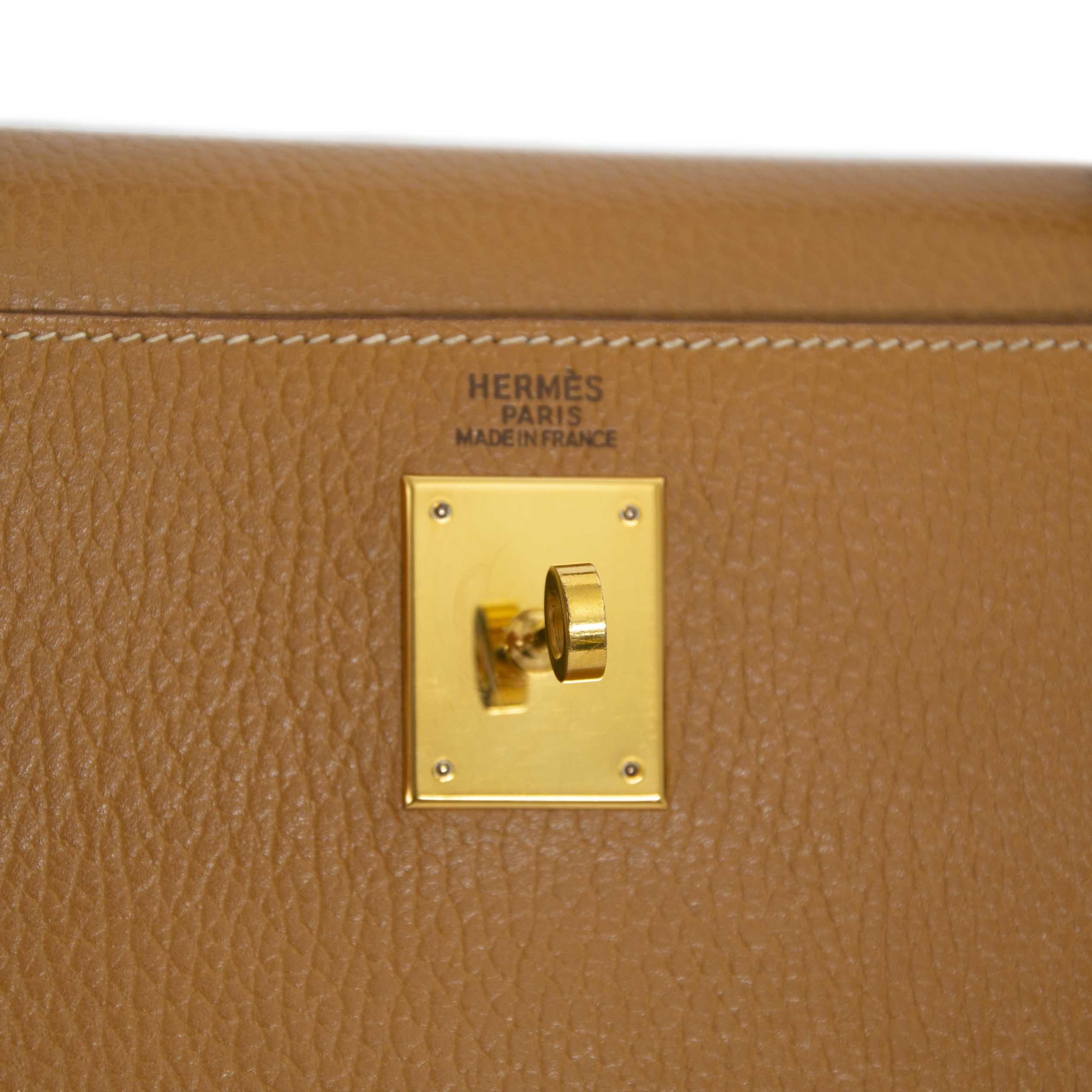 Hermès Kelly 32 Veau Ardennes Couleur Naturelle 2