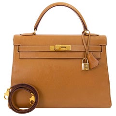 Hermès Kelly 32 Veau Ardennes Natural Color