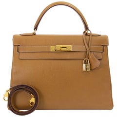 Hermès Kelly 32 Veau Ardennes Natural Color