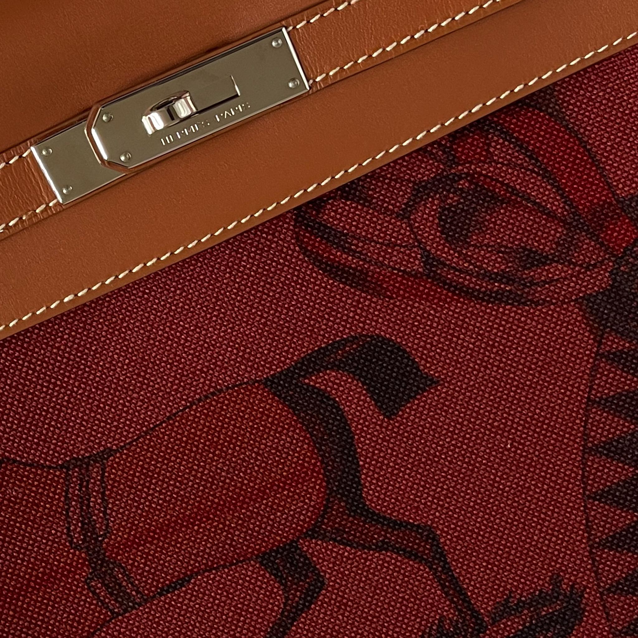 1stdibs Exclusive Hermès Kelly 32cm Amazon Fauve Barenia Palladium Hardware 2