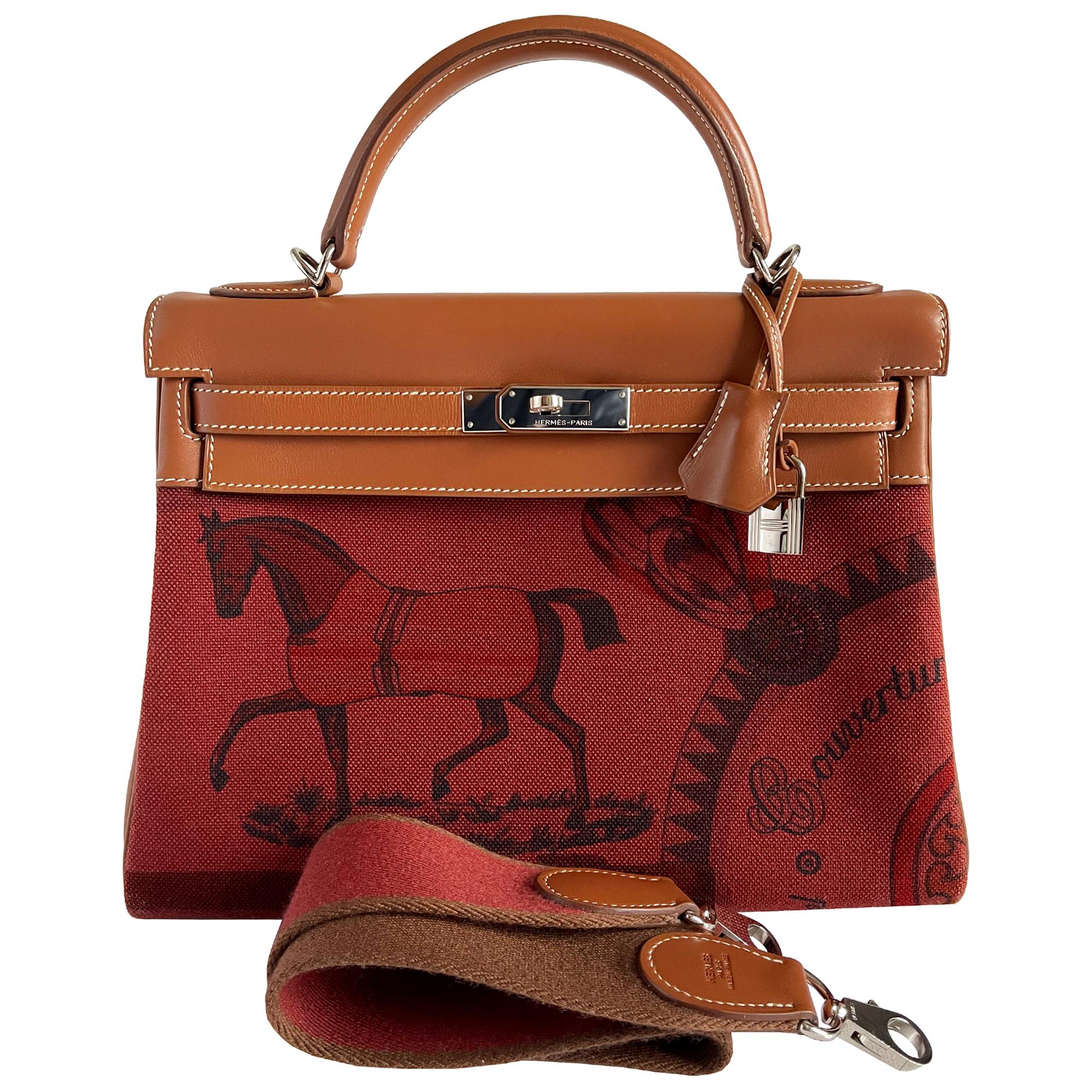 1stdibs Exclusive Hermès Kelly 32cm Amazon Fauve Barenia Palladium Hardware