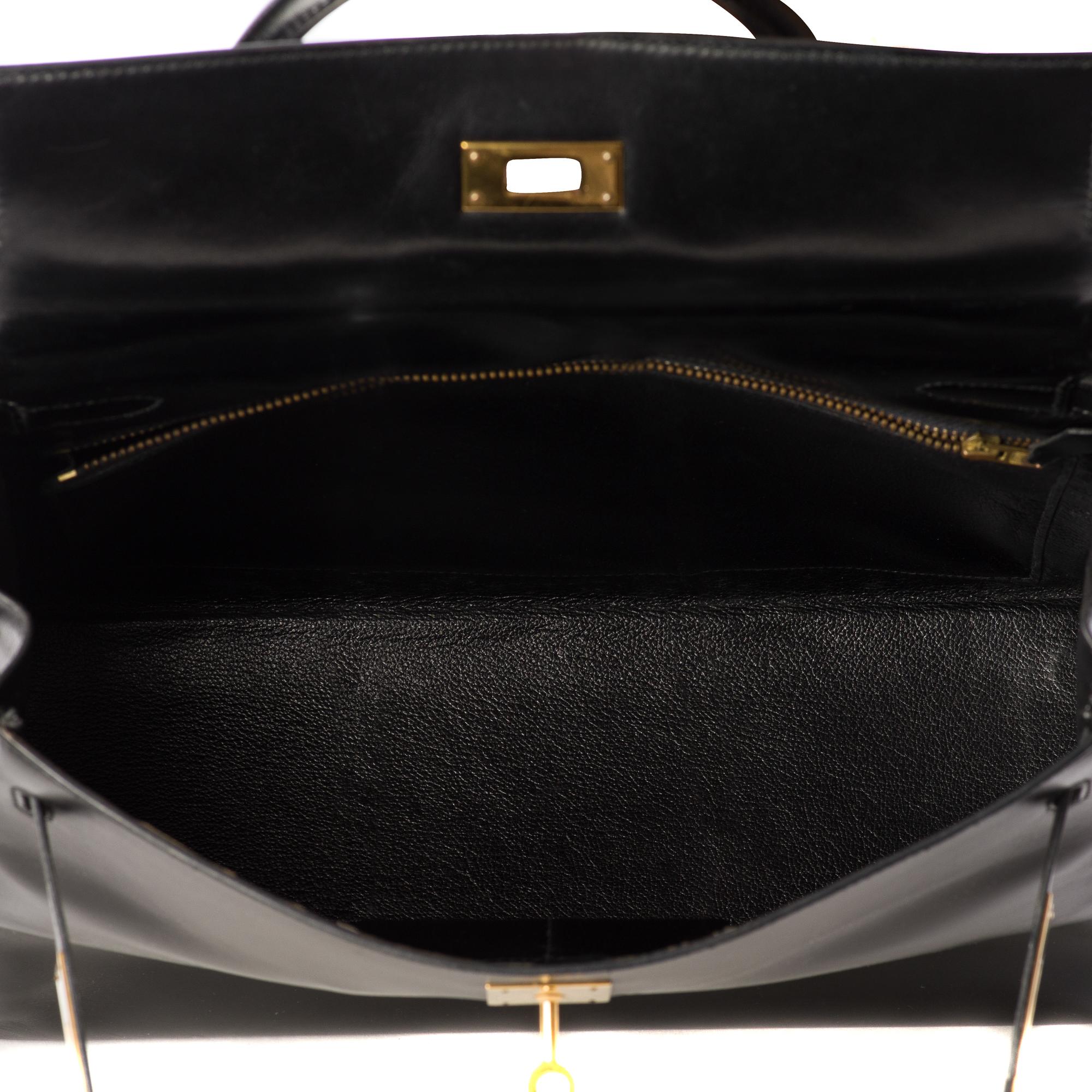 Hermes Kelly 32Cm Box Black 3