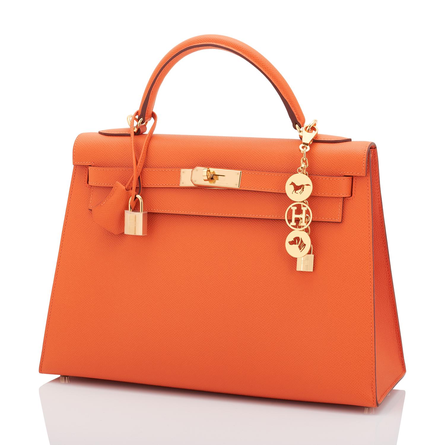 hermes orange purse