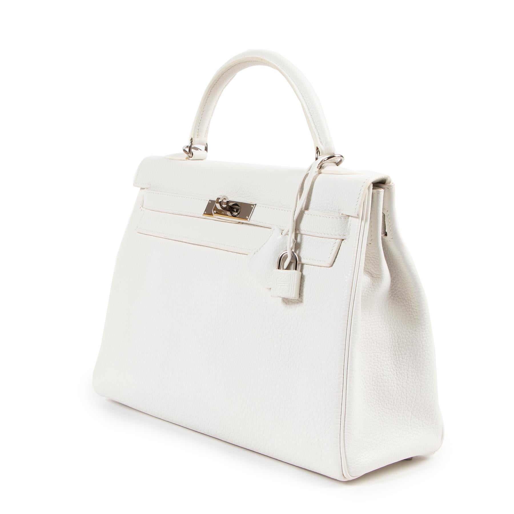 hermes kelly blanc