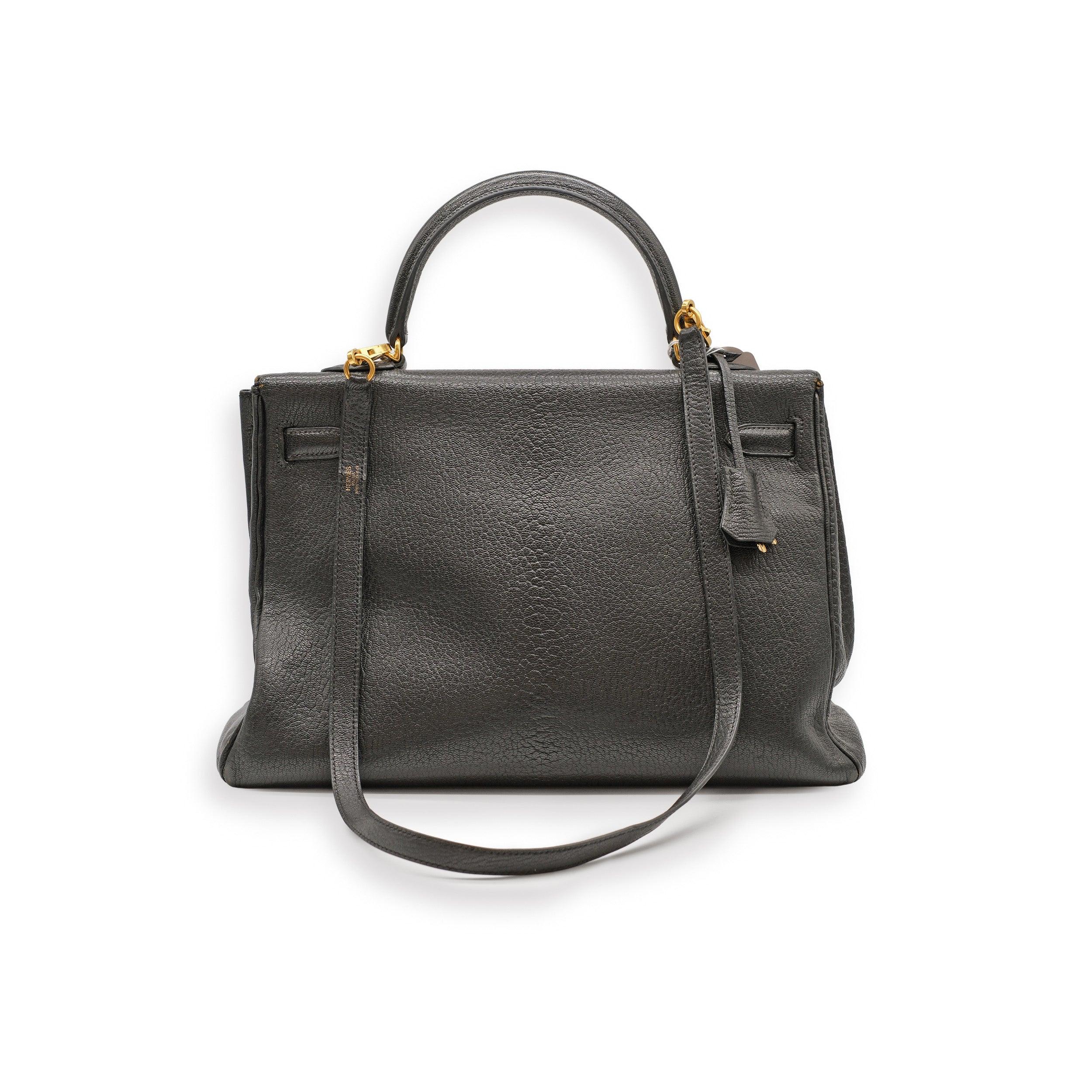 Hermès Kelly 35 Black Leather Bag - '00s In Good Condition In Milano, IT