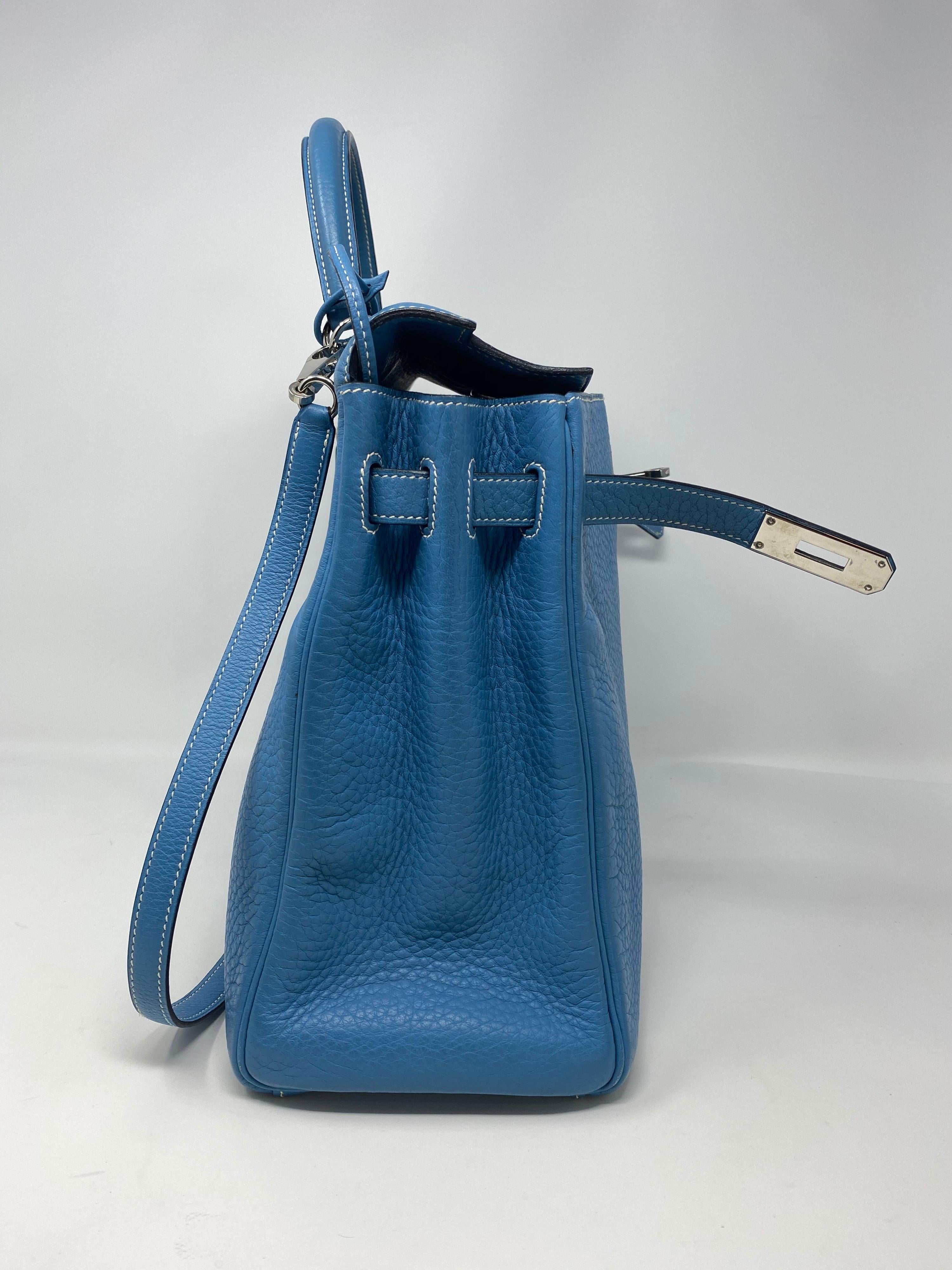 Hermès Kelly 35 Blau Jean 8