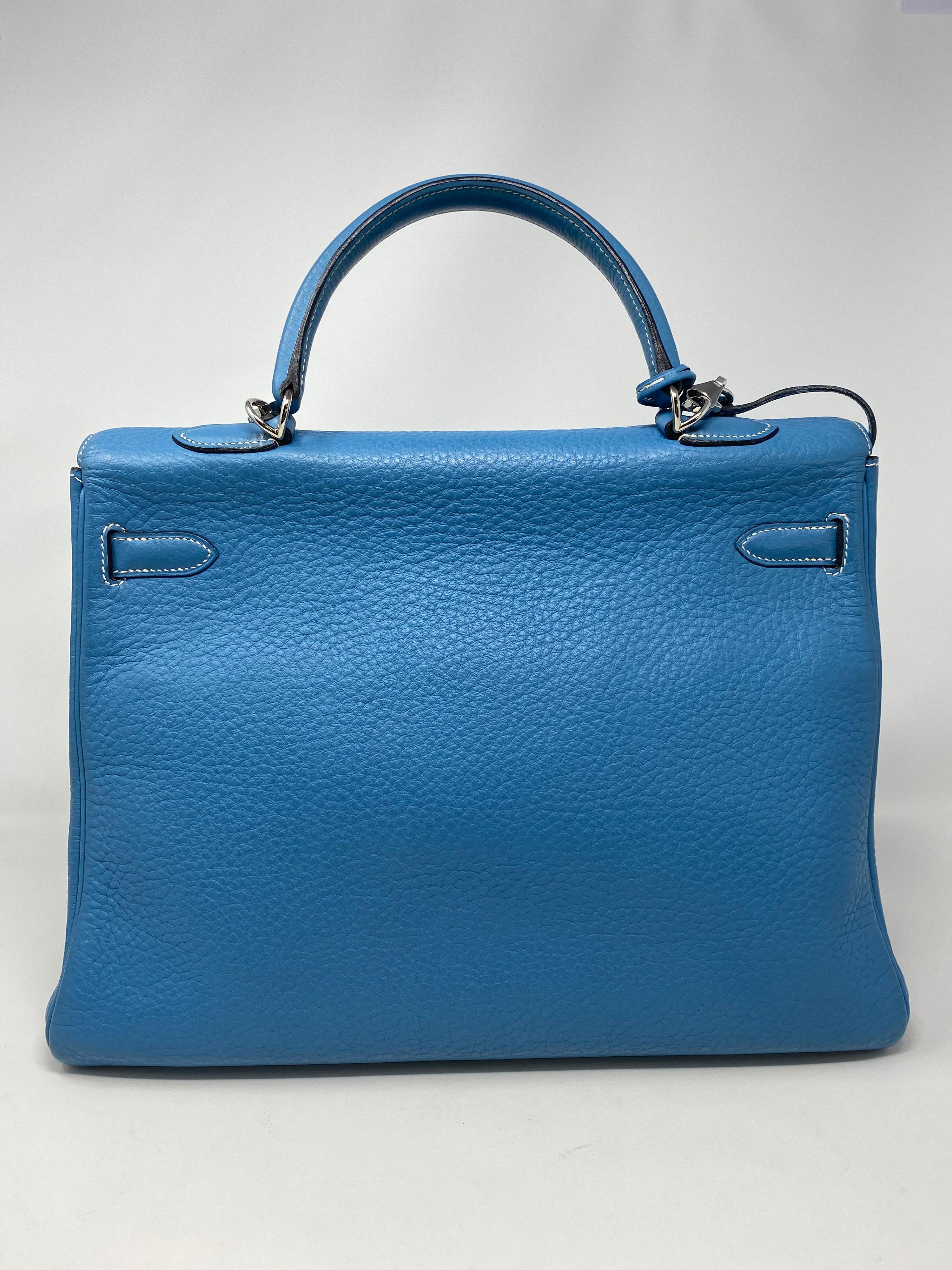 Hermès Kelly 35 Blau Jean 9
