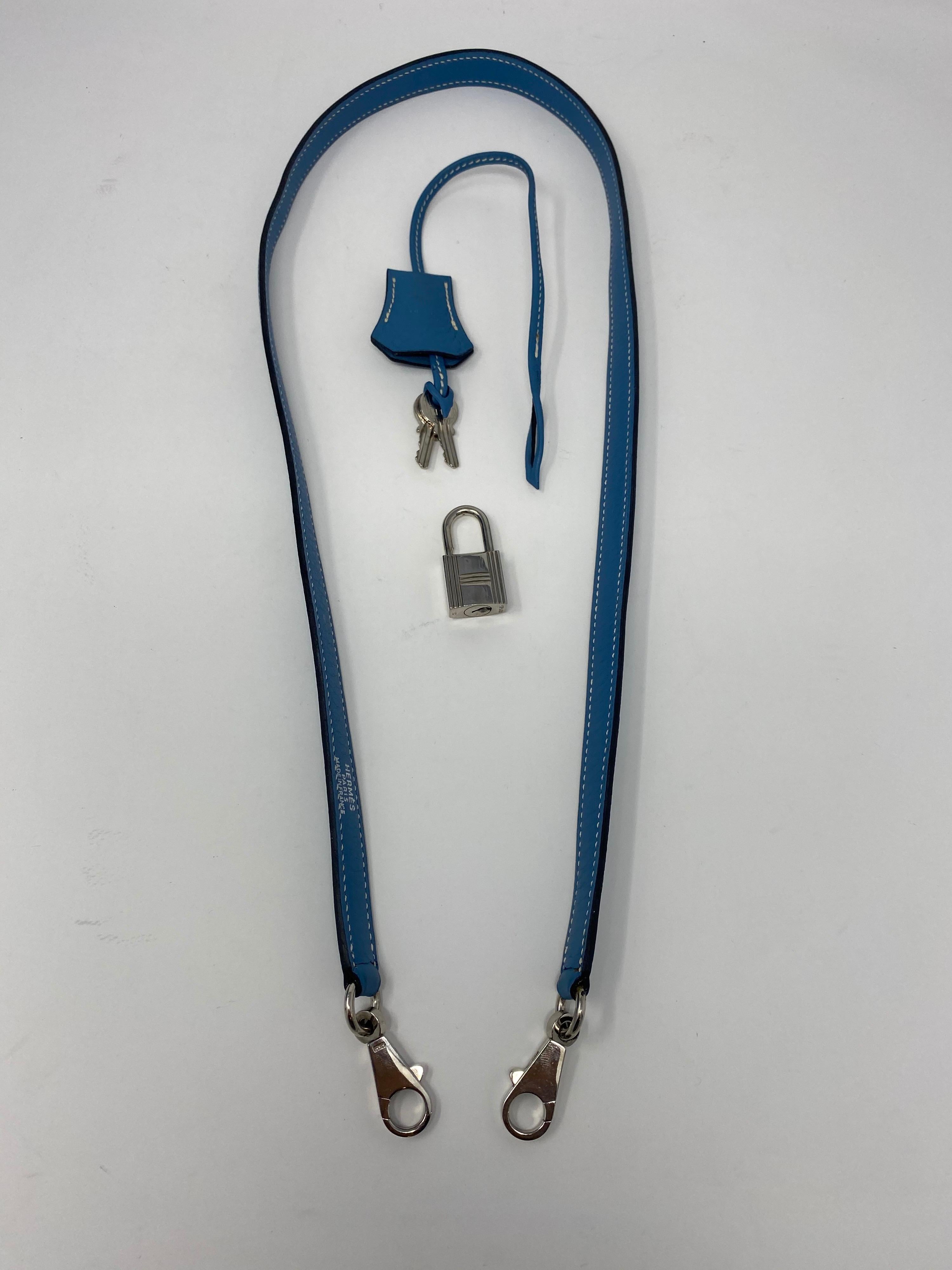Hermès Kelly 35 Blau Jean 12