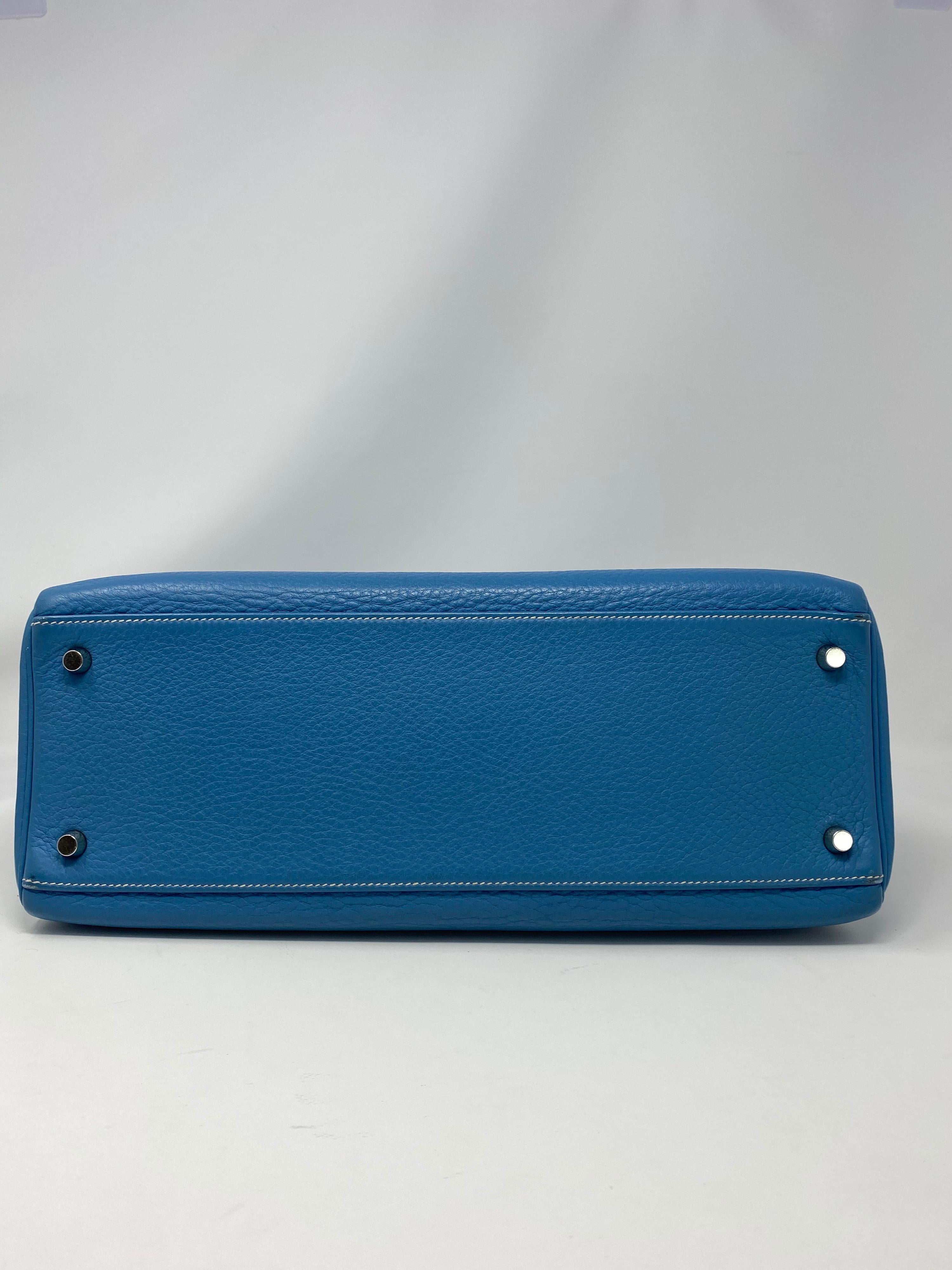 Hermès Kelly 35 Blau Jean 13