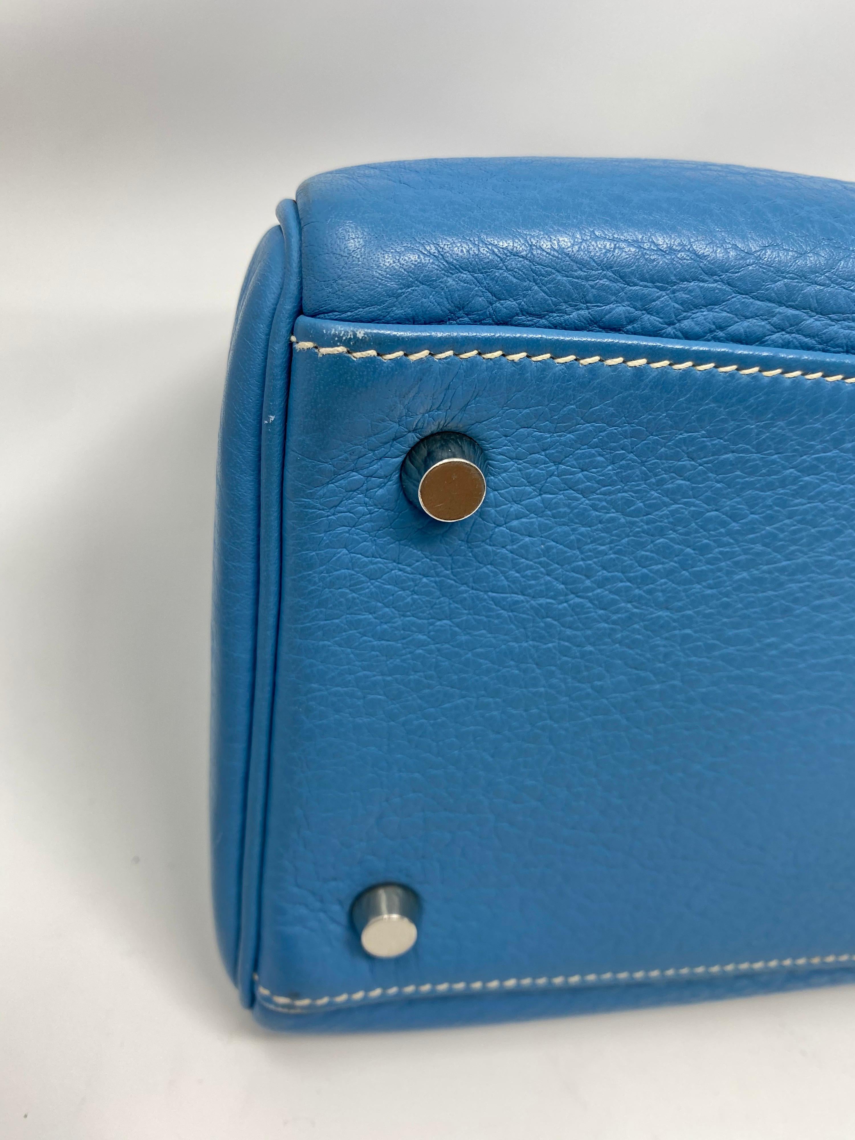 Hermès Kelly 35 Blau Jean 14