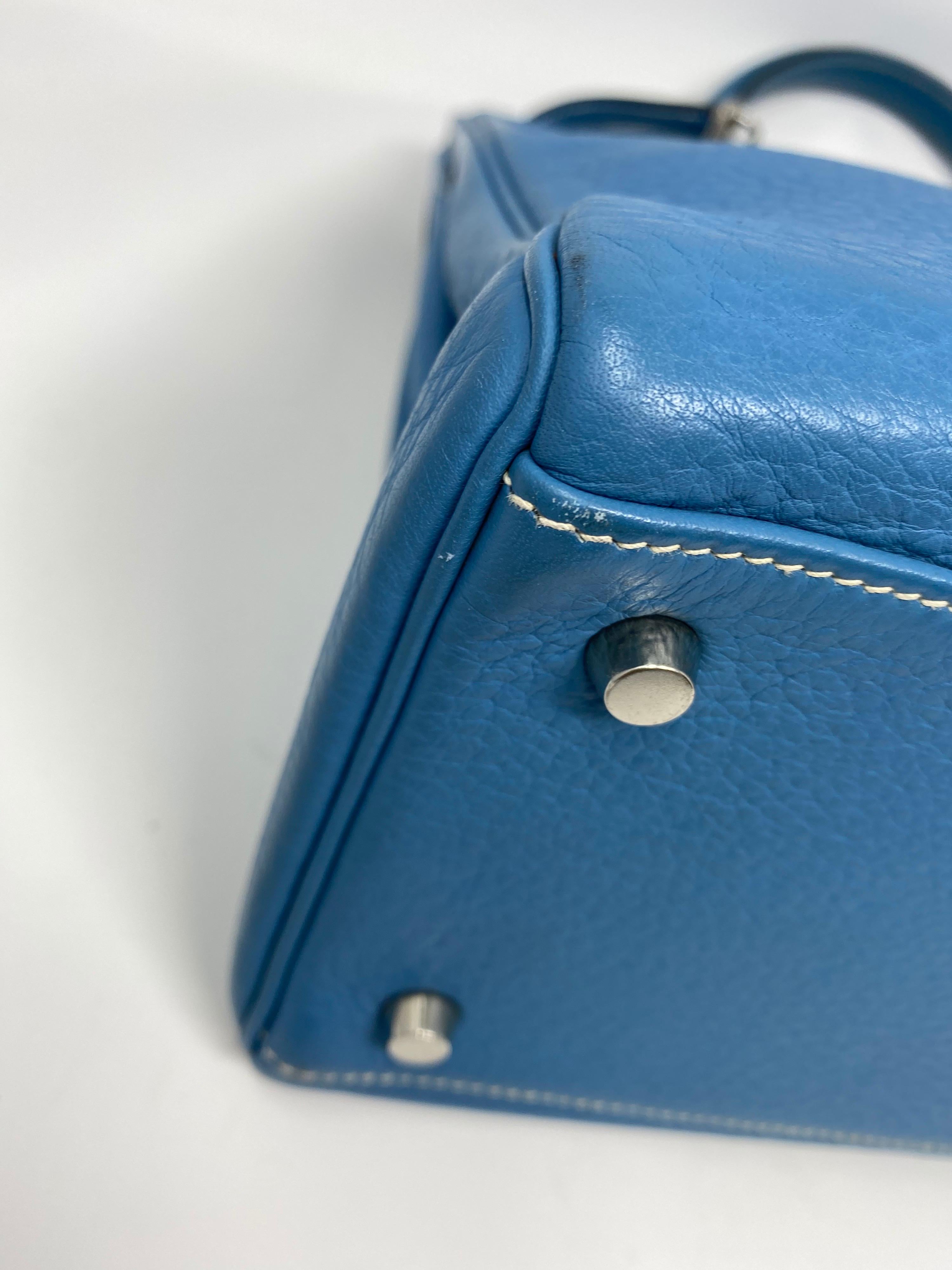 Hermès Kelly 35 Blau Jean 15