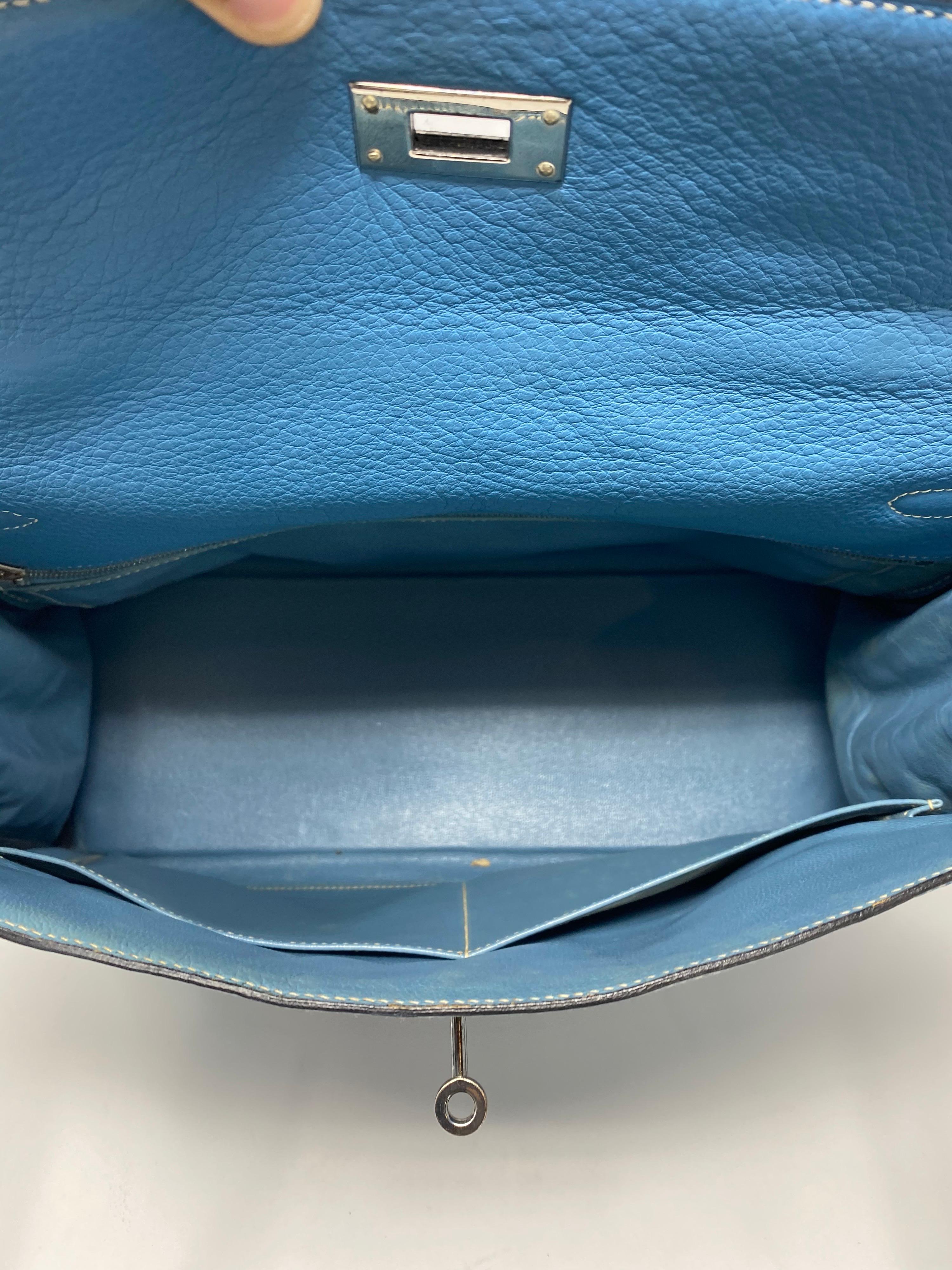 Hermès Kelly 35 Blau Jean 1