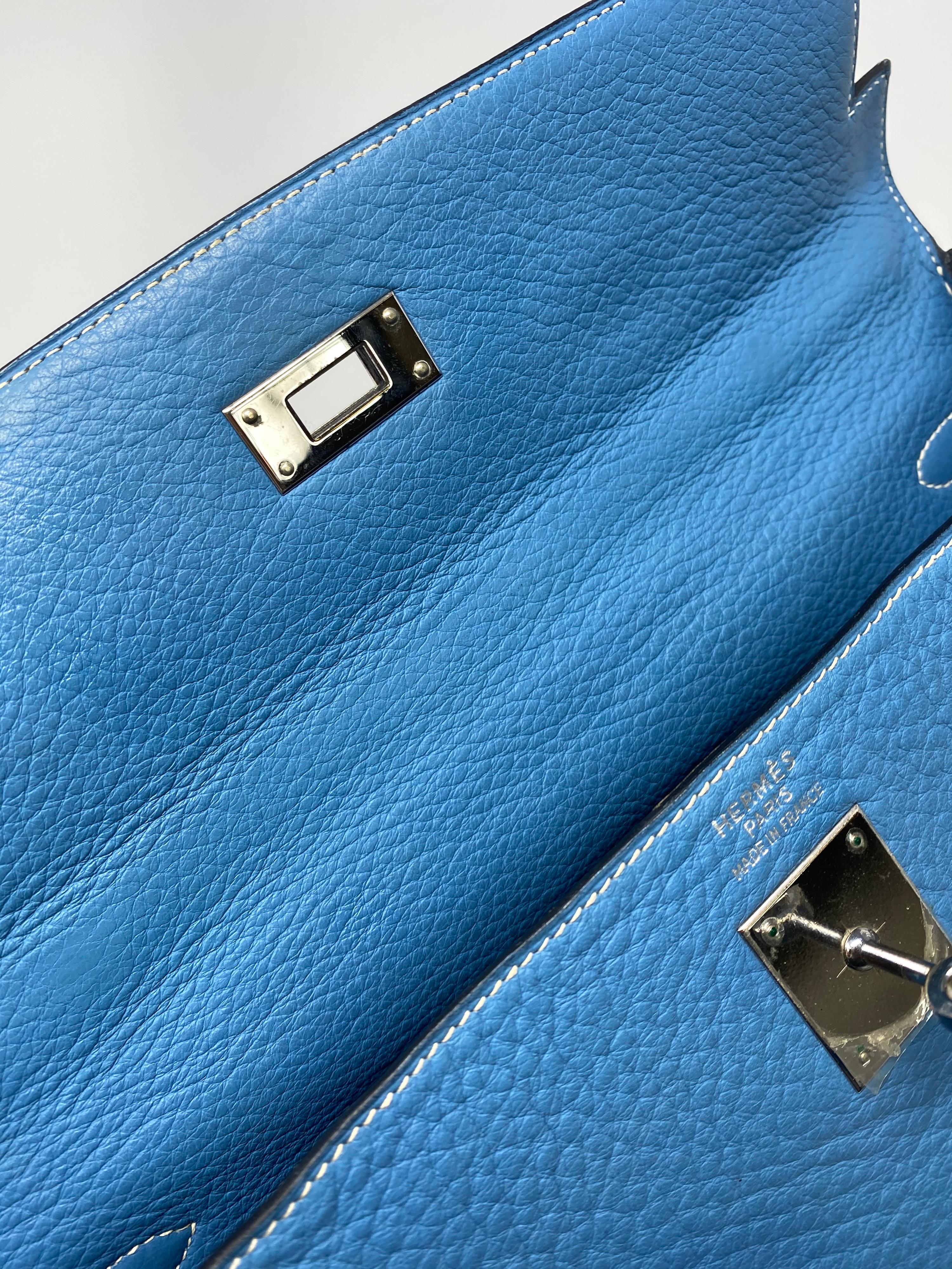 Hermès Kelly 35 Blau Jean 5