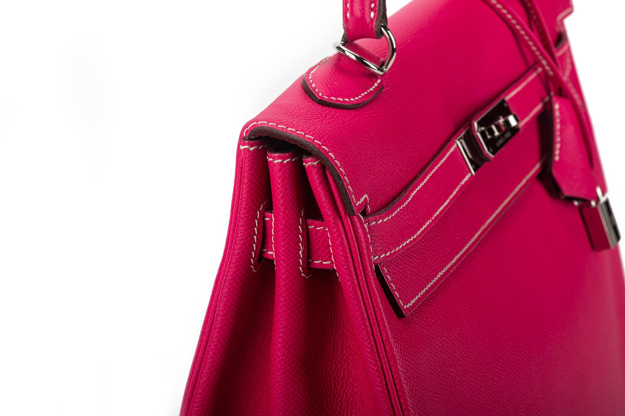 Kelly 35 Candy Rose Tyrien Tasche von Hermes 6