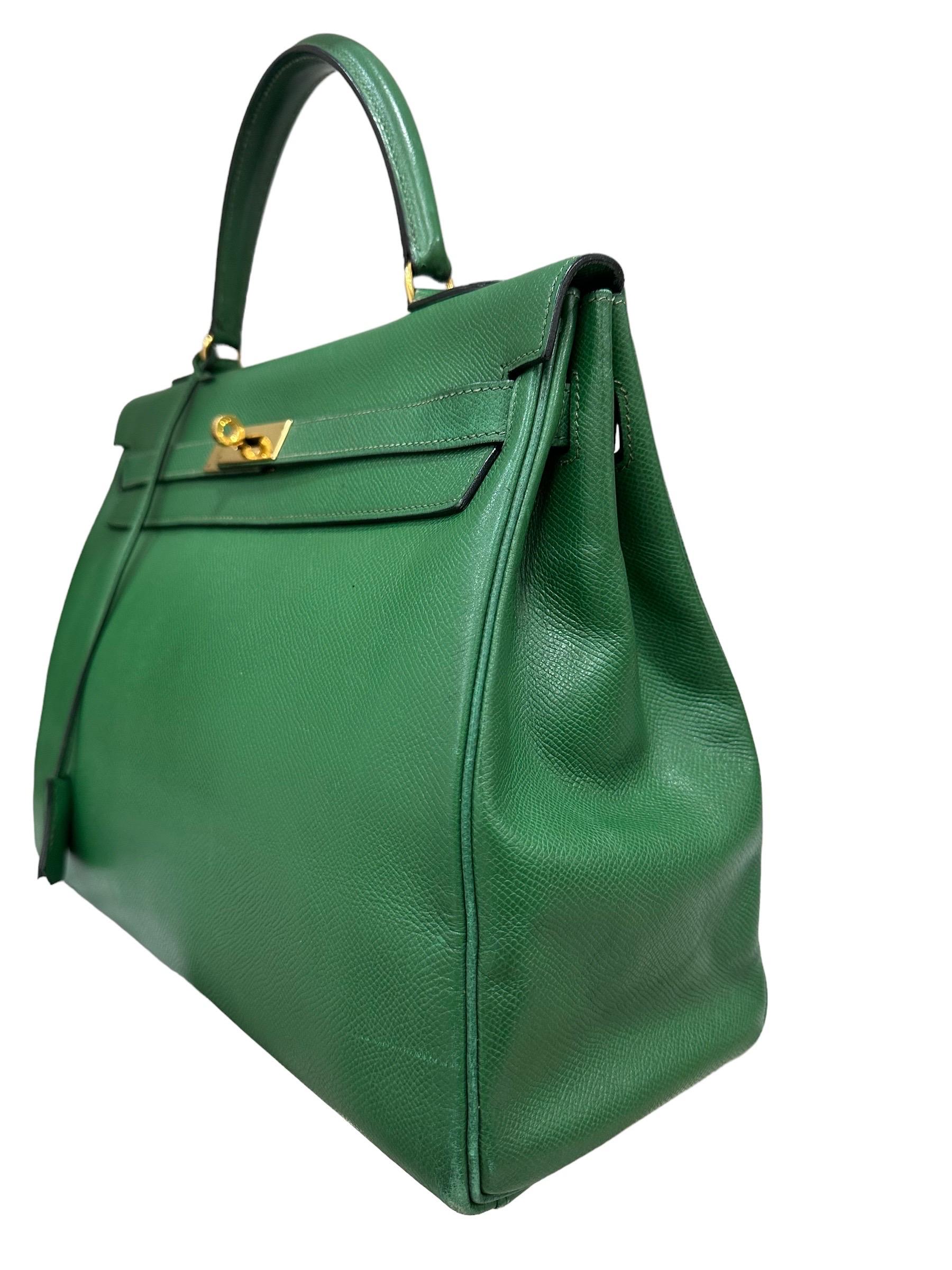 green kelly bag