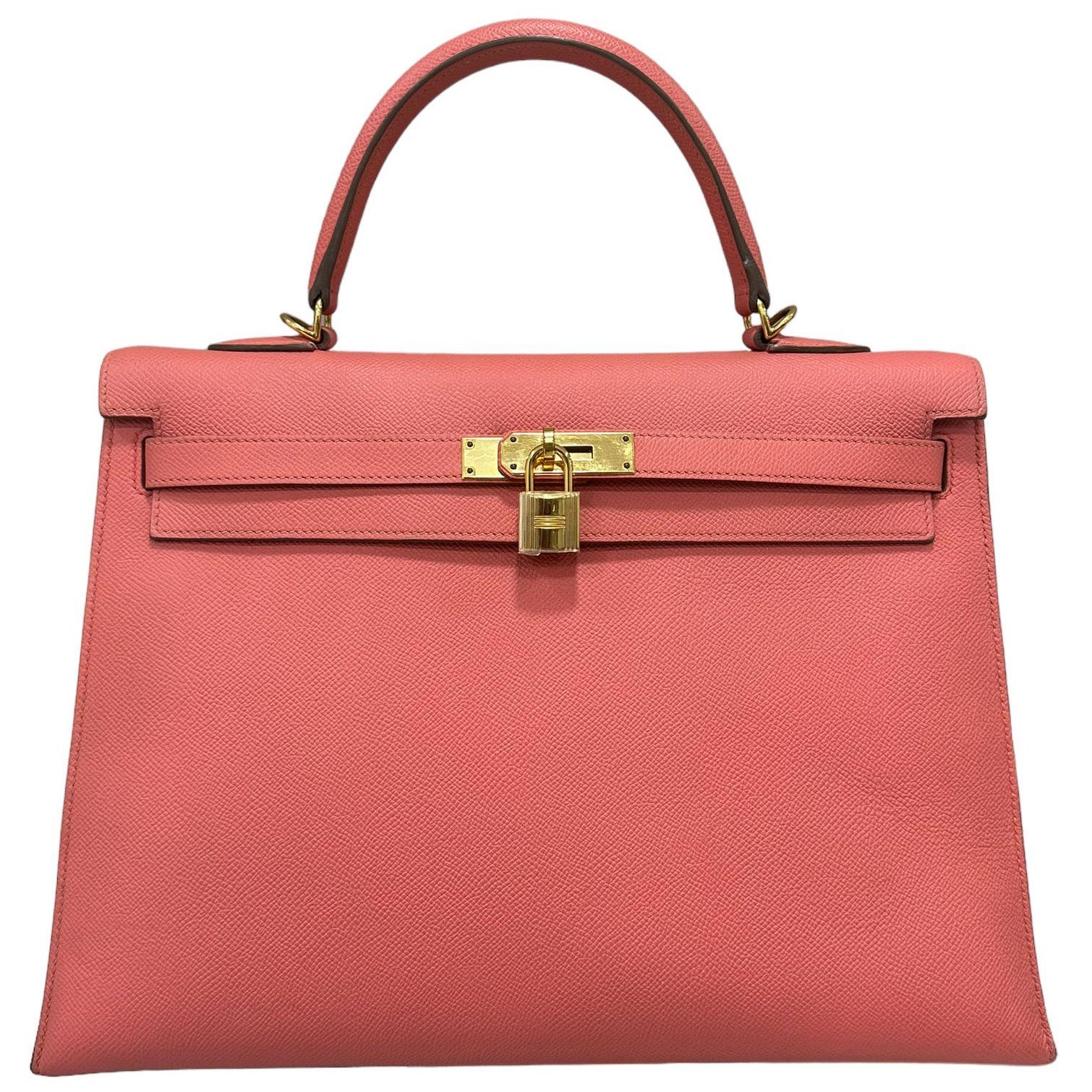Hermès Kelly 35 Epsom Rose Jaipur Borsa a manico superiore