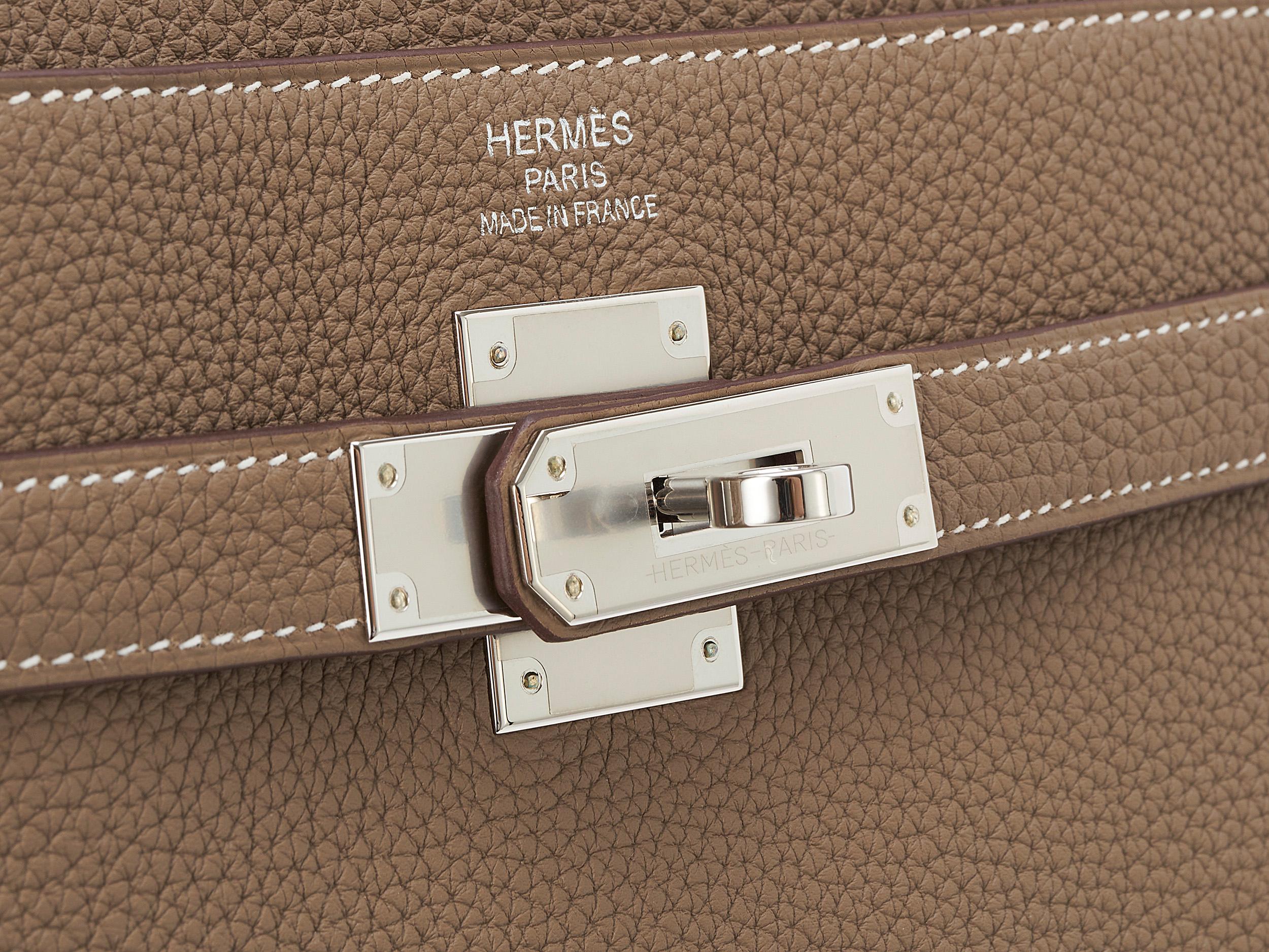 Hermès Kelly 35 Etoupe Togo Hardware Paladio en Nuevo estado para la venta en Berlin, DE