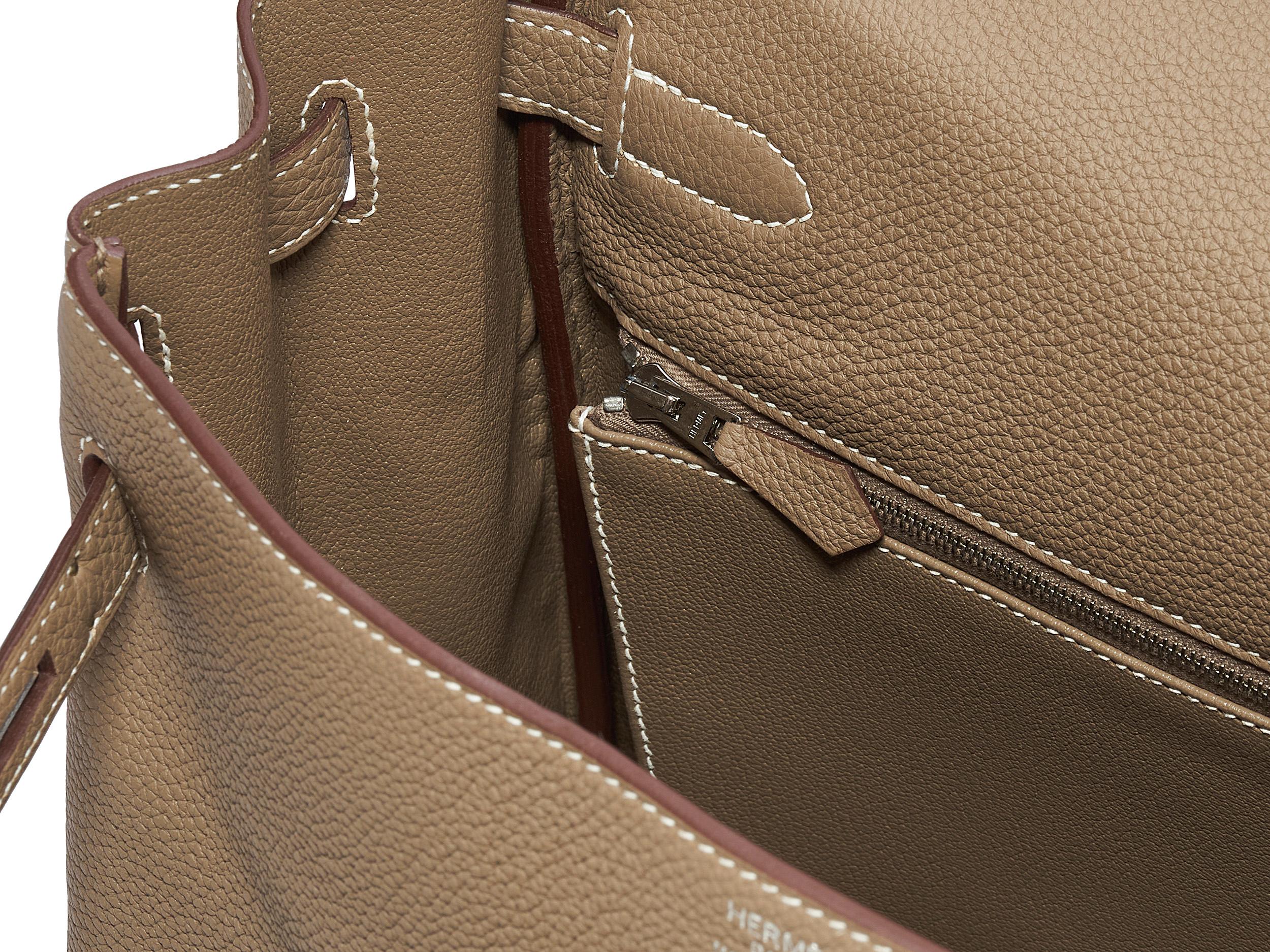 Hermès Kelly 35 Etoupe Togo Hardware Paladio en venta 1