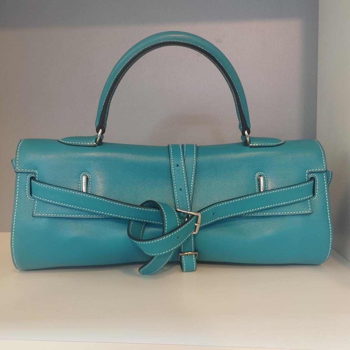 Hermès Kelly 35 Flat Blue Jeans Swift 3