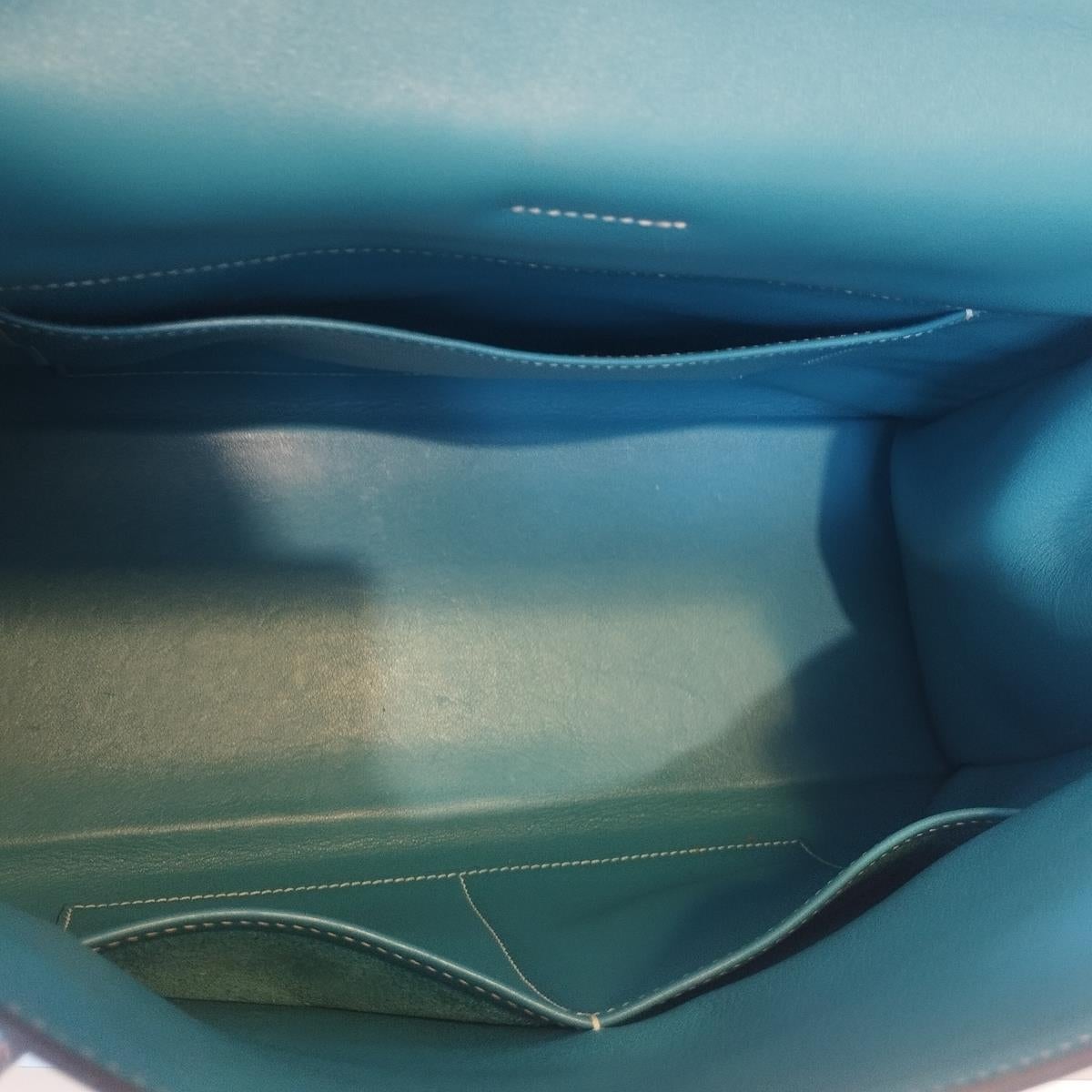 Hermès Kelly 35 Flat Blue Jeans Swift 5