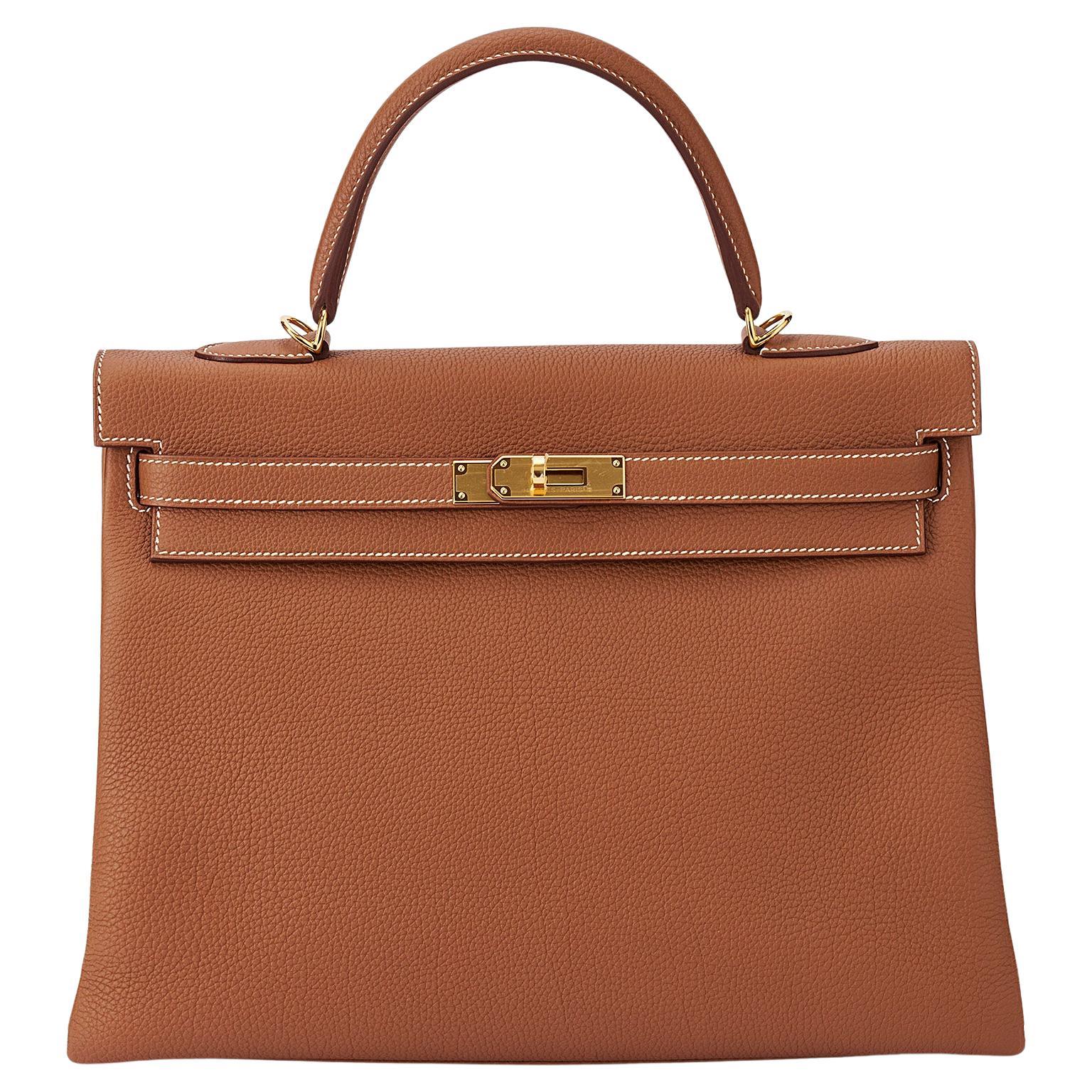 Hermès Kelly 35 Gold Togo Gold Hardware