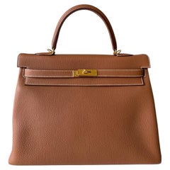 Hermès Kelly 35 Gold Togo Gold Hardware