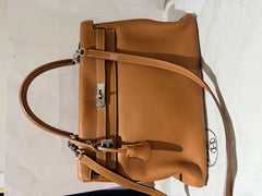Hermes Kelly 35 Gold togo with palladium hardware bag
