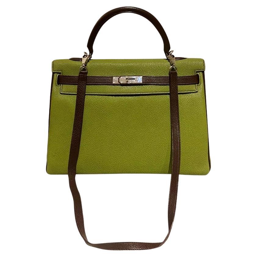 Hermes Kelly 35 Green For Sale