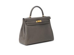 Hermès Kelly 35 Gris Etain Togo Gold Hardware