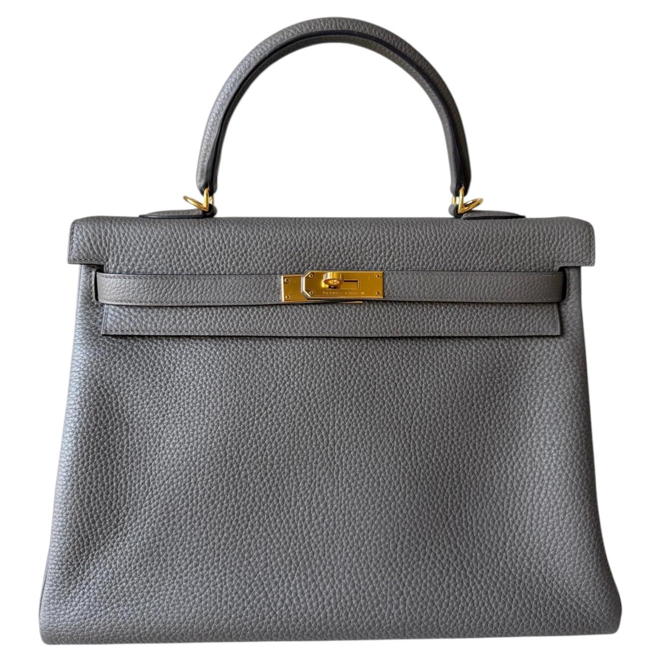 CHANEL YSL dunhill Mila Schön タイピン 6点i70 Mila Schon Grey Leather Top Handle Chain Flap Bag 673mil318 at