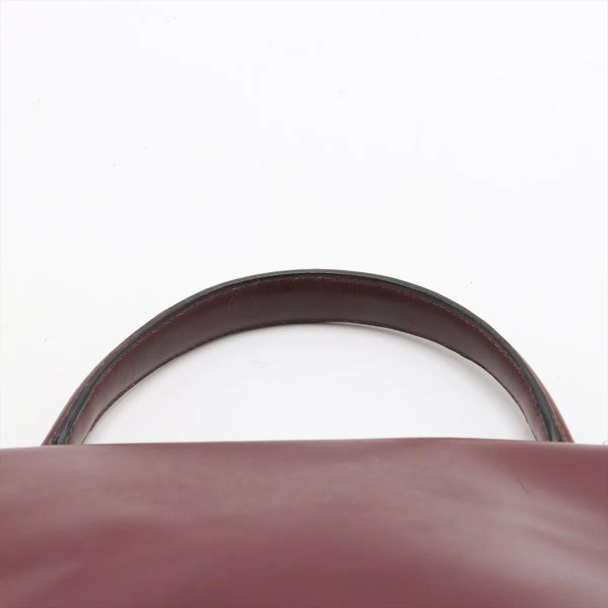 Hermes Kelly 35 Le Tournay Leather Handbag Rouge H For Sale 2
