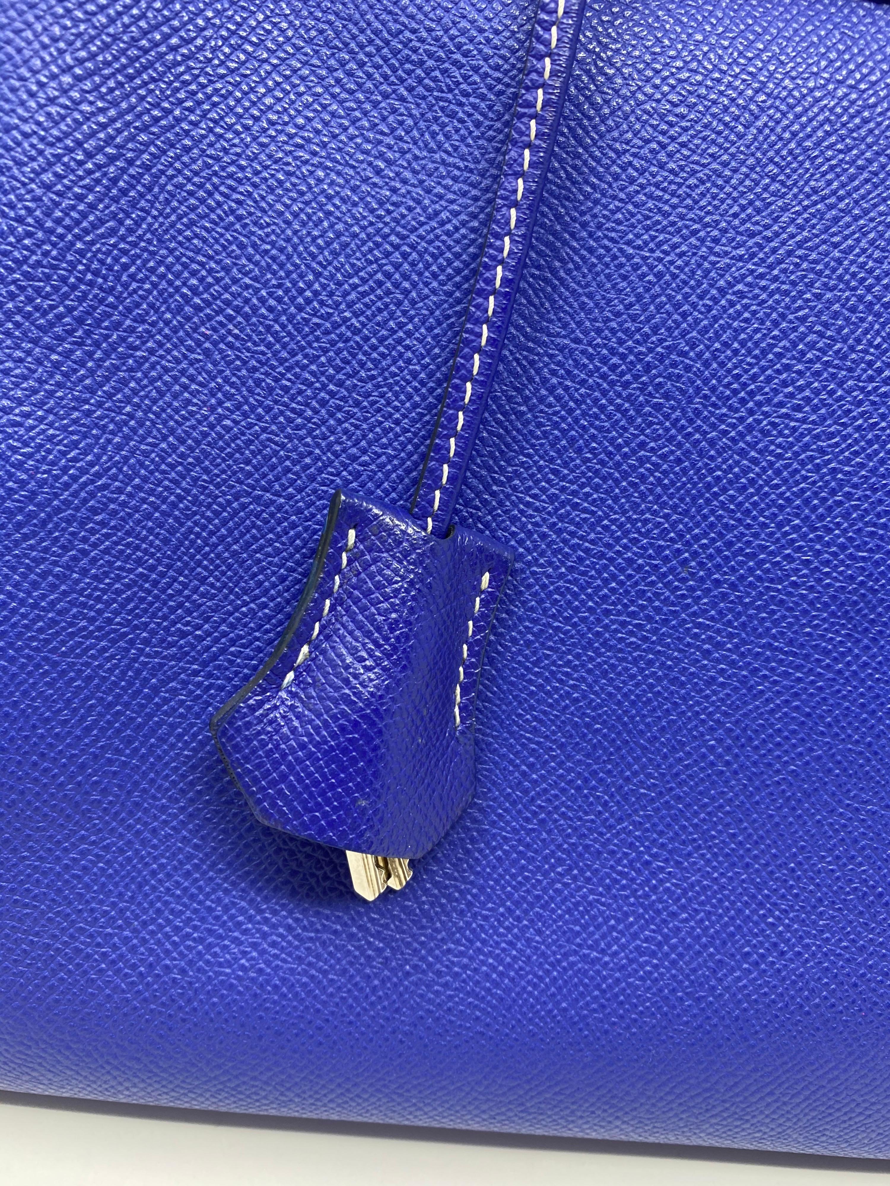 Women's or Men's Hermes Kelly 35 Limited Candy Bleu Electrique/ Mykonos Bag