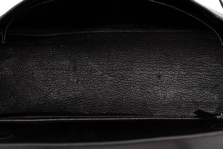 Hermes Kelly 35 Retourne Black Chevre PH - Vintage Lux