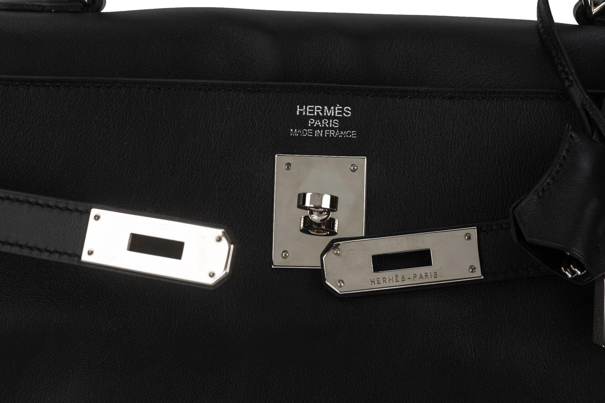 Hermès Kelly 35 Retourne Black Swift 7