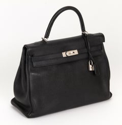Hermes Kelly 35 Retourne Black Togo PH Bag