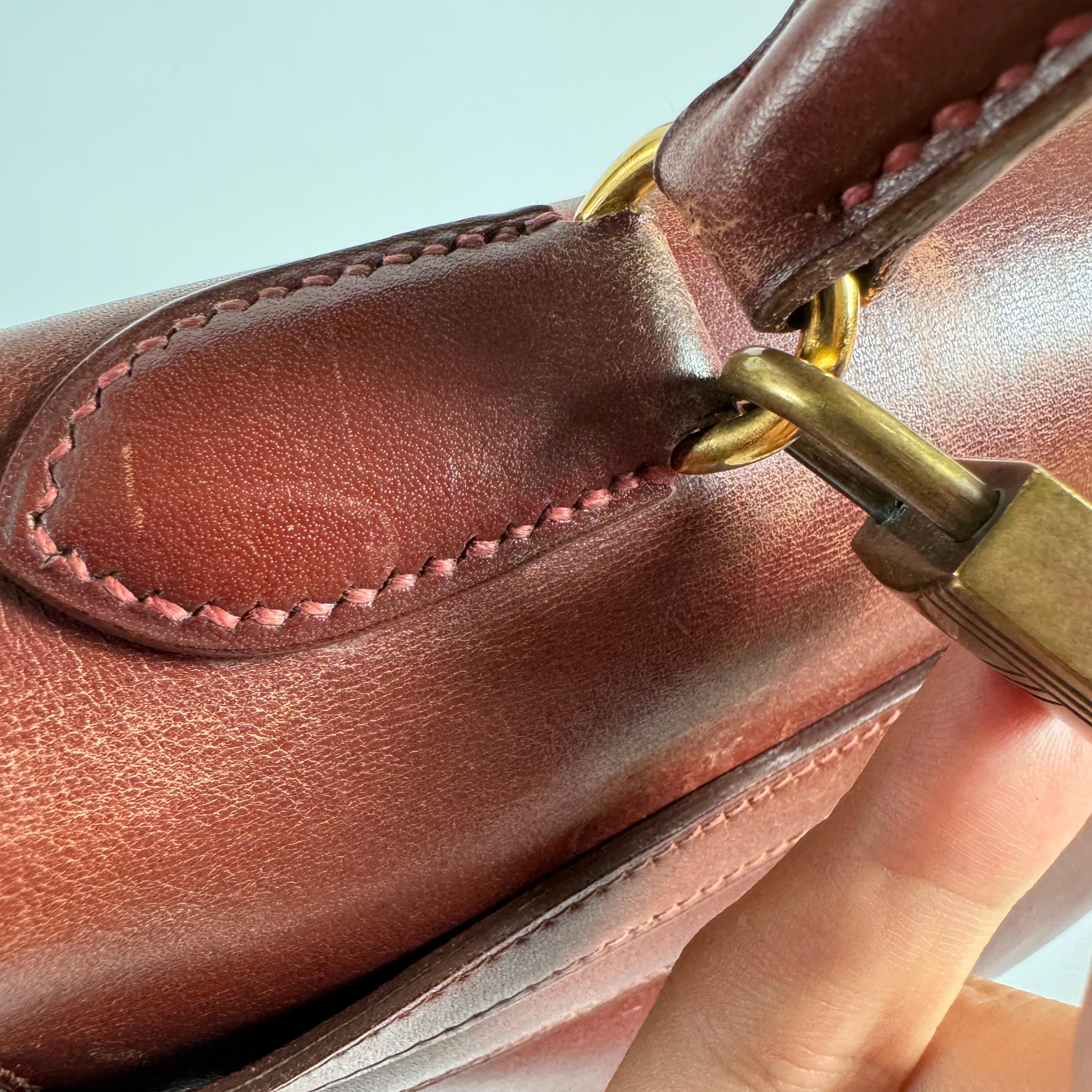 Hermes Kelly 35 Retourne Scatola Marrone Pelle di Vitello Hardware Oro in vendita 6