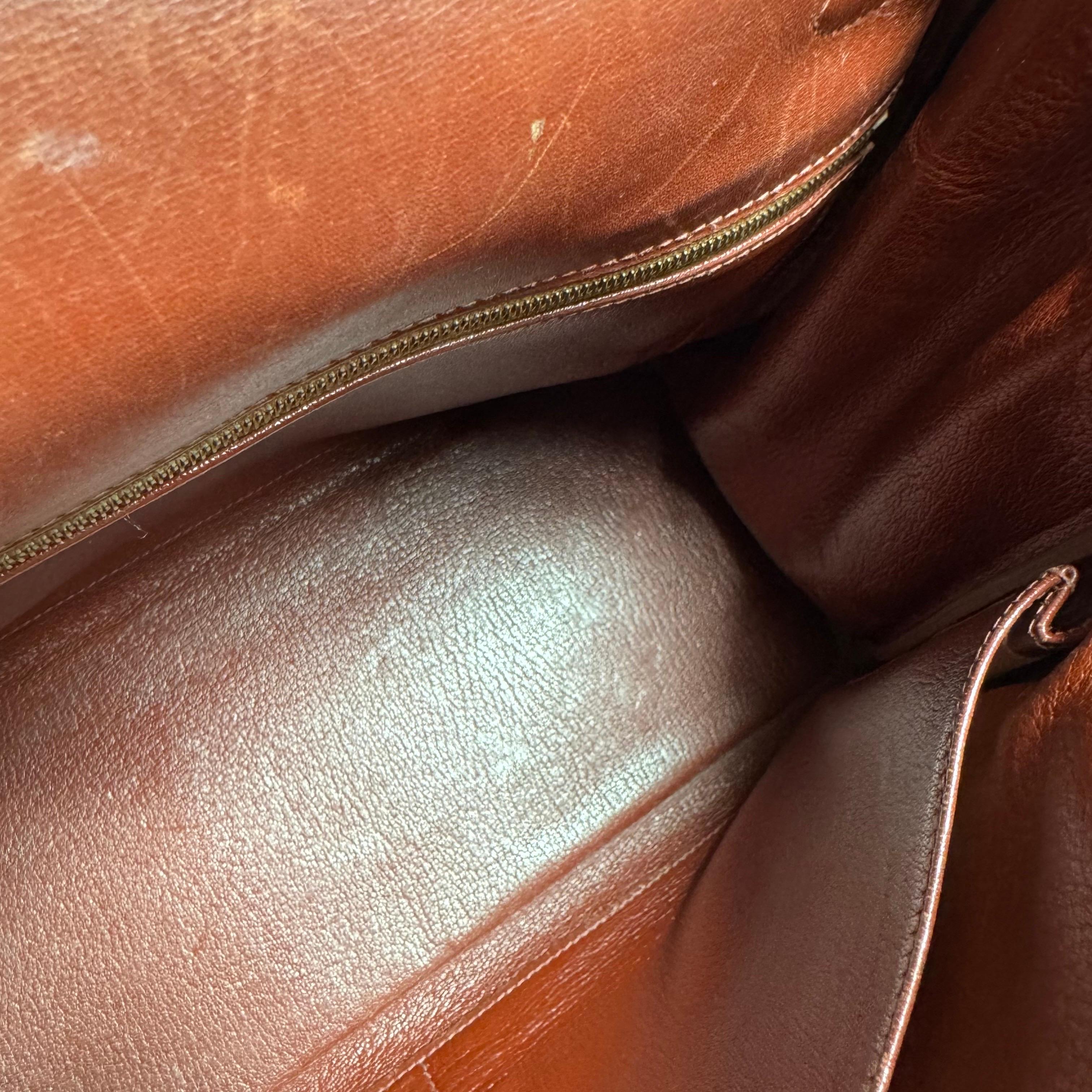 Hermes Kelly 35 Retourne Scatola Marrone Pelle di Vitello Hardware Oro in vendita 14