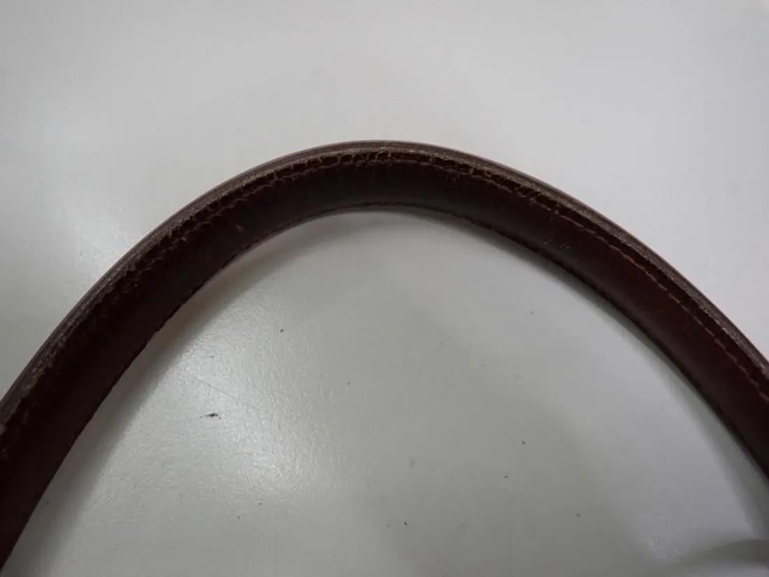 Hermes Kelly 35 Retourne Brown Box Calfskin Leather Gold Hardware For Sale 4