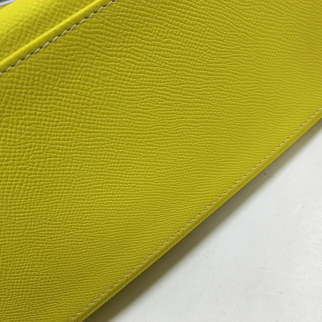 Hermes Kelly 35 Retourne Epsom Leather Yellow R9 Jaune Bourgeon Palladium Hardwa 4