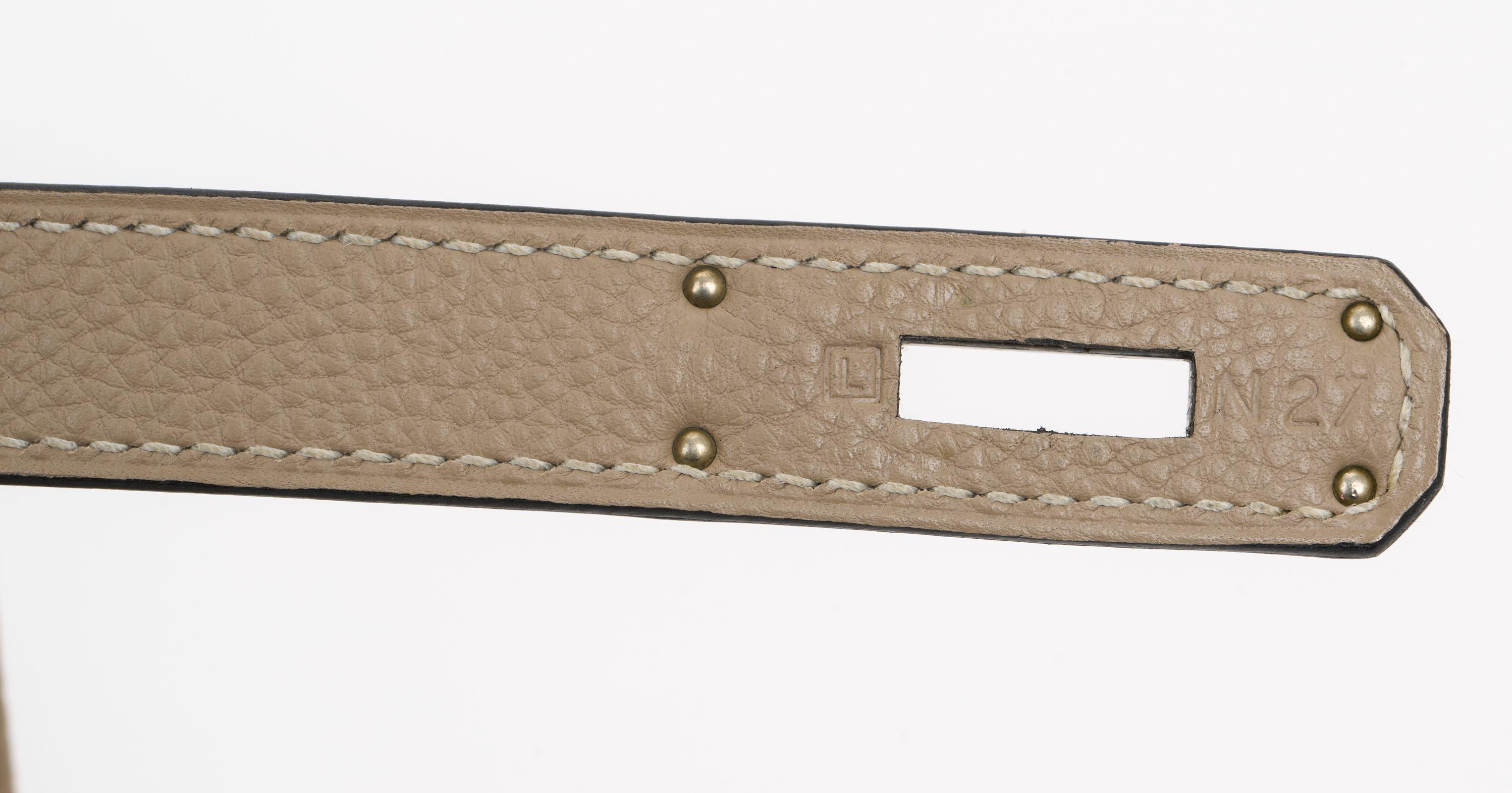 Hermès Kelly 35 Retourné Gris Tortorelle For Sale 5