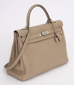Hermès Kelly 35 Retourné Gris Tortorelle