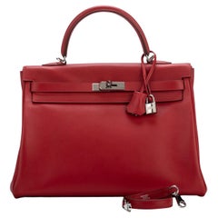 brand new Hermes kelly 28 Rouge casaque Epsom GHW Sold – Ruelamode