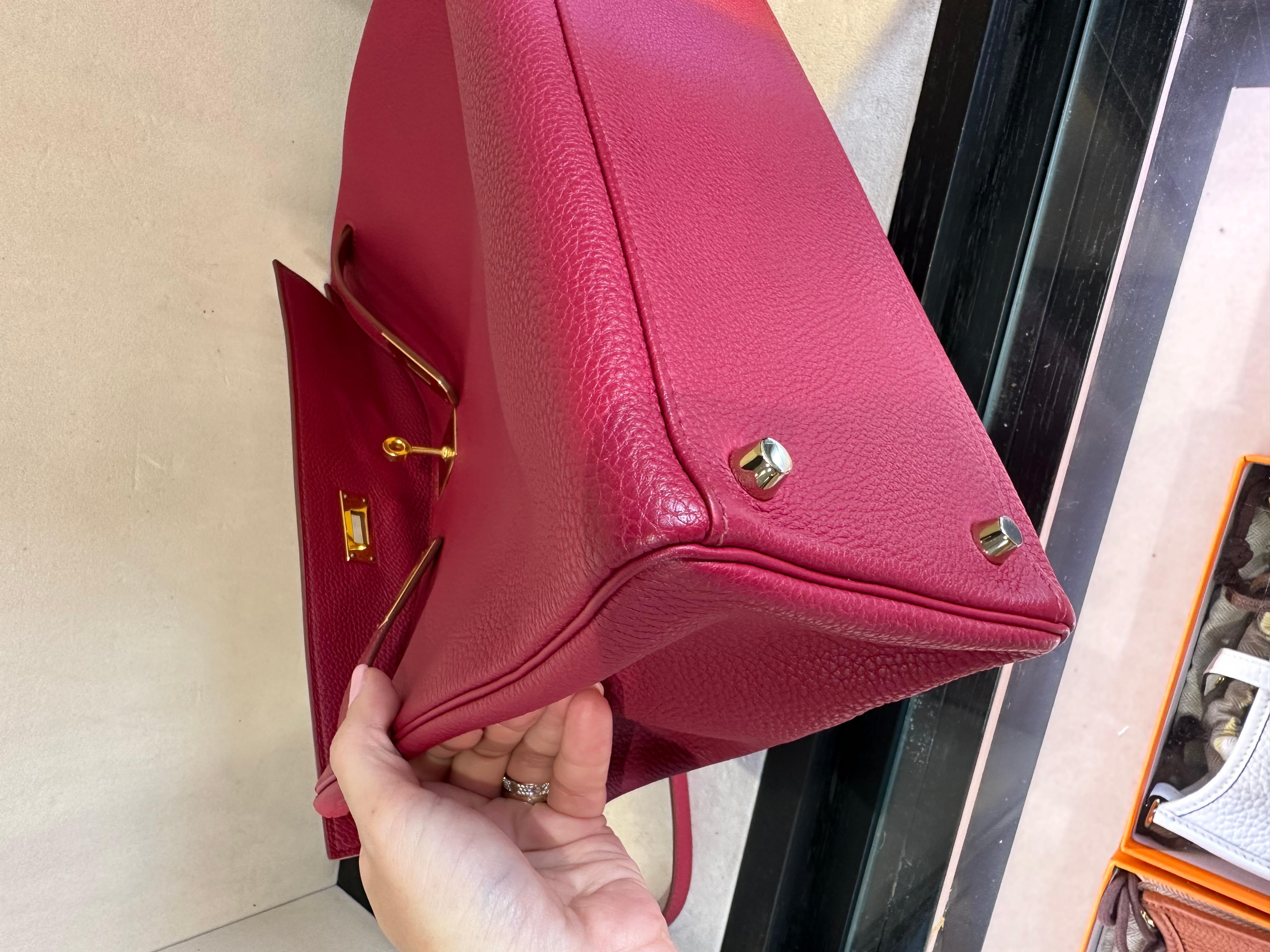 Hermes Kelly 35 Rubis colour Gold hardware 1