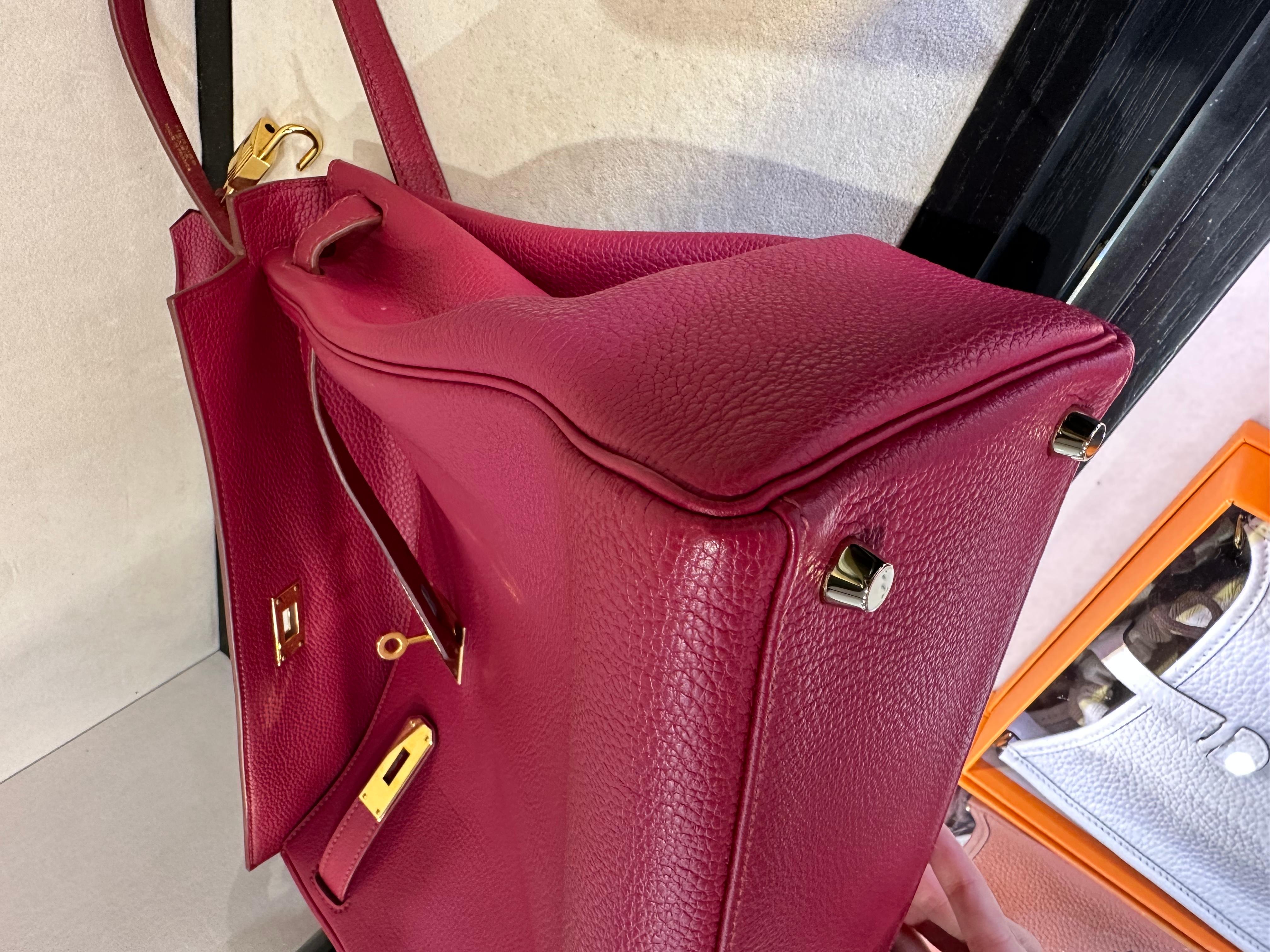 Hermes Kelly 35 Rubis colour Gold hardware 3