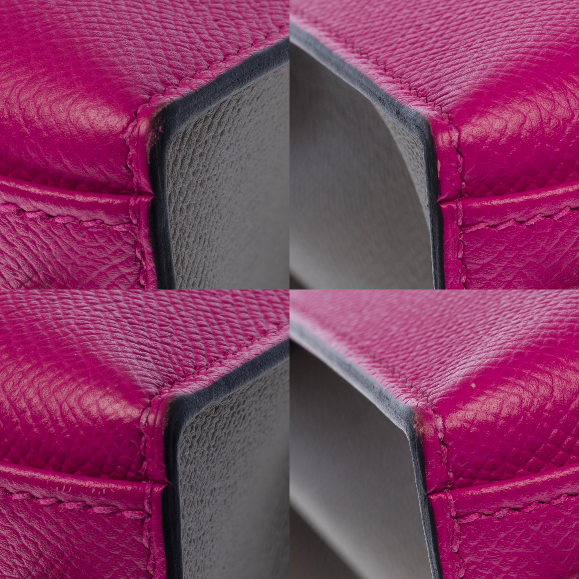 Hermès Kelly 35 sellier Special Order (HSS) in Pink and Grey Epsom leather, BSHW 4
