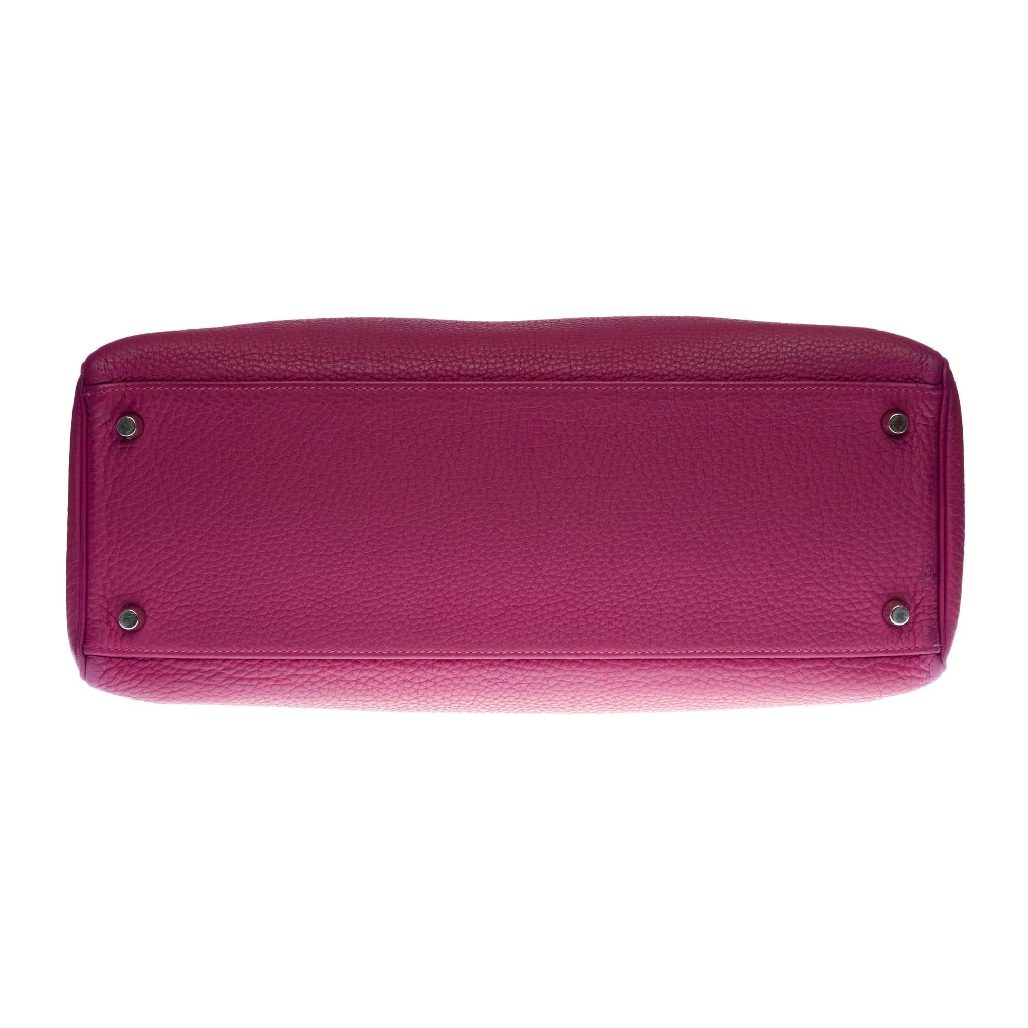 Hermès Kelly 35 sellier Special Order (HSS) in Pink and Grey Togo leather, BSHW 4