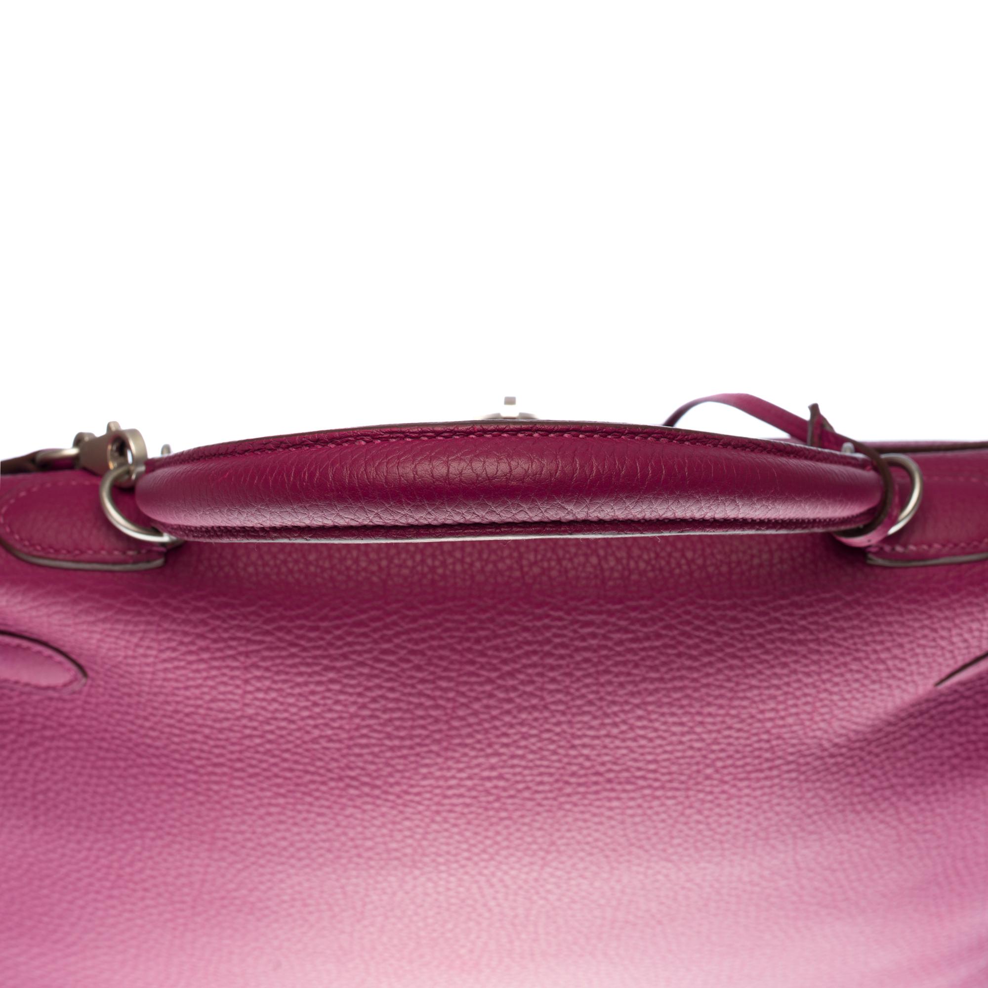 Hermès Kelly 35 sellier Special Order (HSS) in Pink and Grey Togo leather, BSHW 3